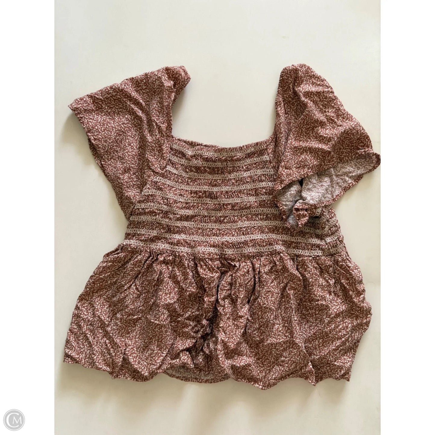 Top Short Sleeve By Sonoma In Orange, Size: Xl