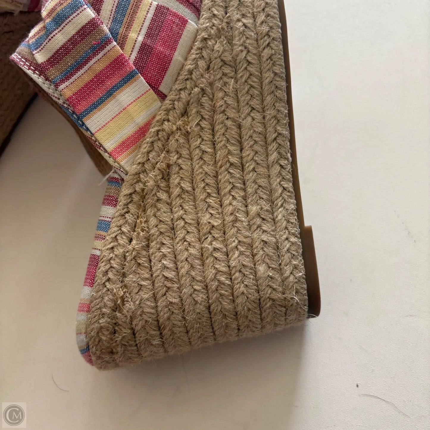 Shoes Heels Wedge By Sugar In Striped Pattern, Size: 8