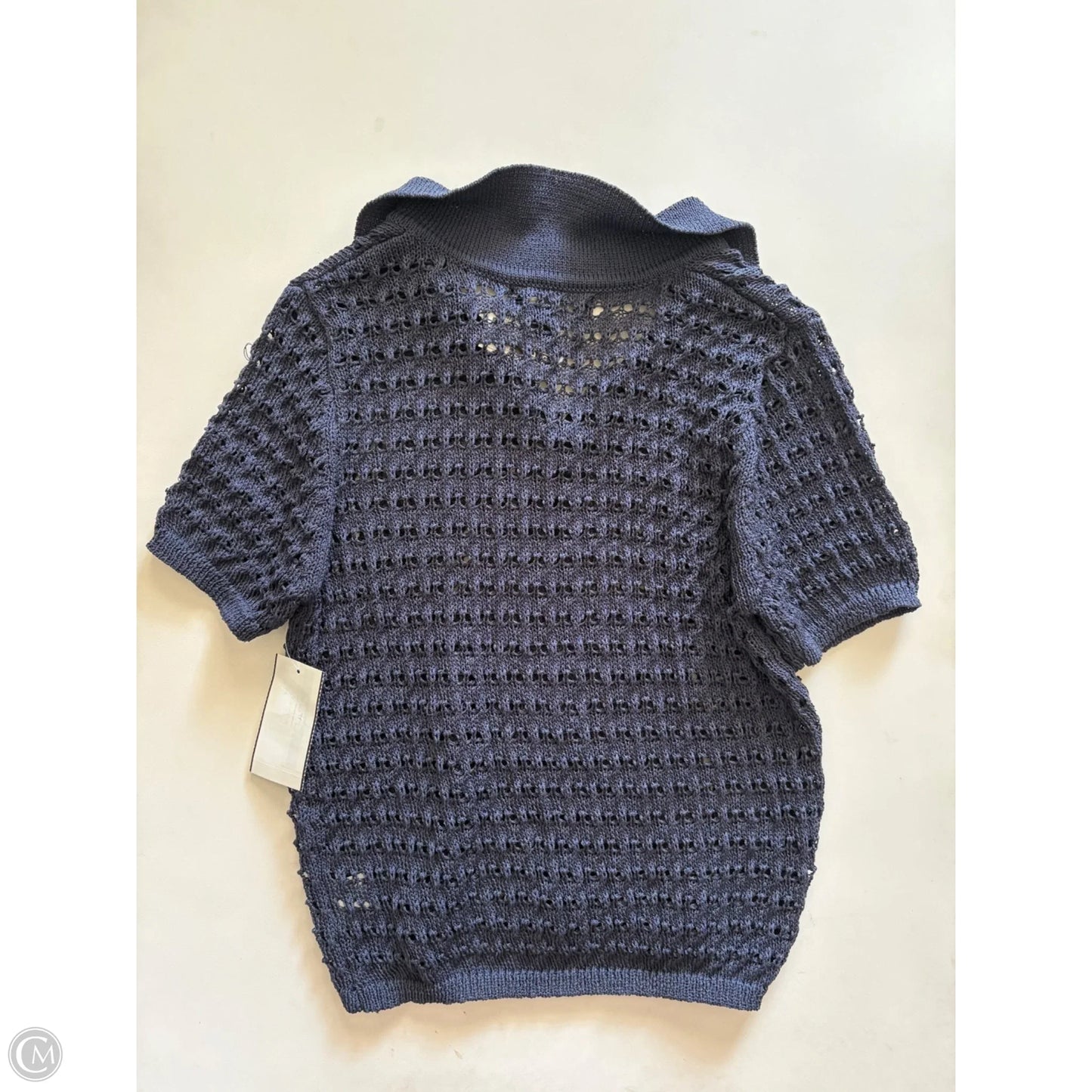 Top Short Sleeve By oak & trellis In Navy, Size: Xl