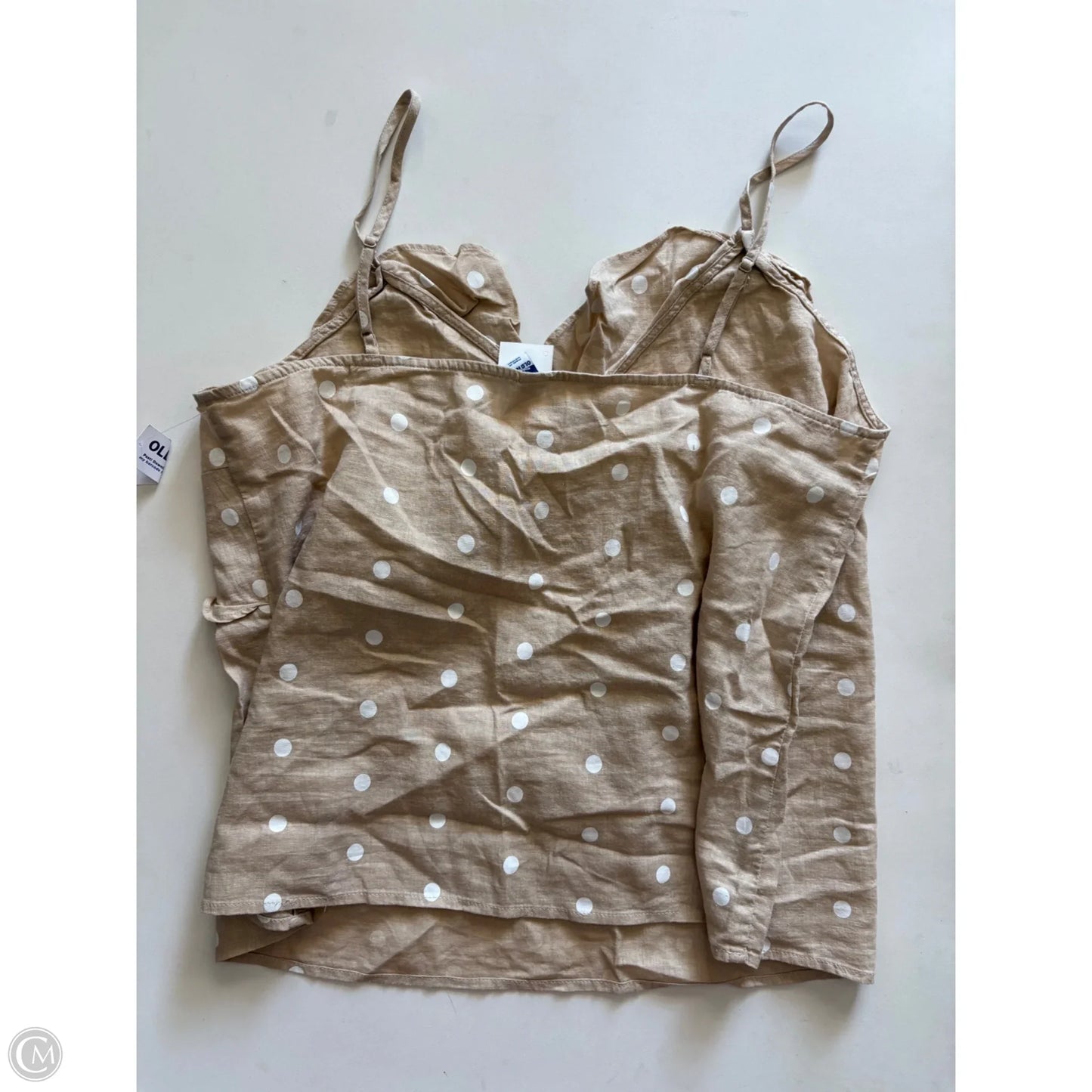 Top Sleeveless By Old Navy In Polkadot Pattern, Size: L