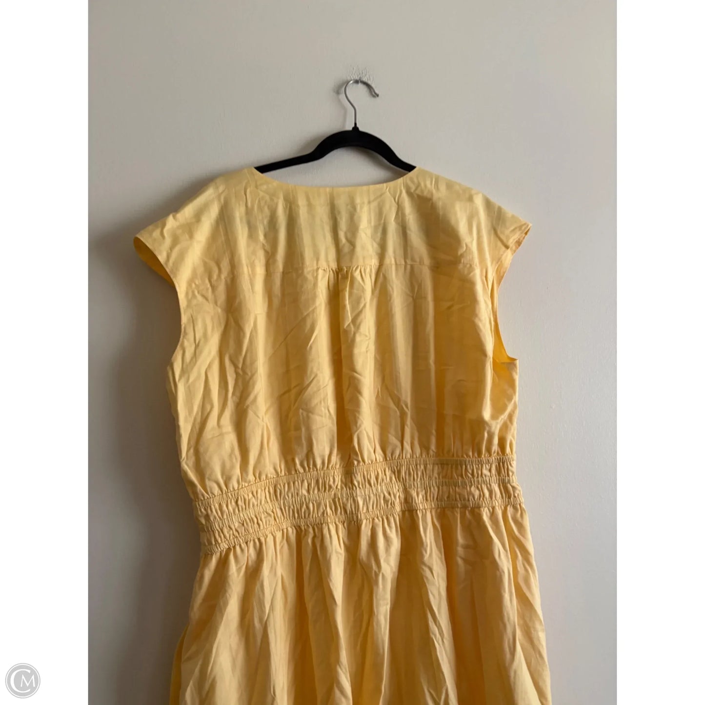 Dress Casual Maxi By Talbots In Yellow, Size: 18