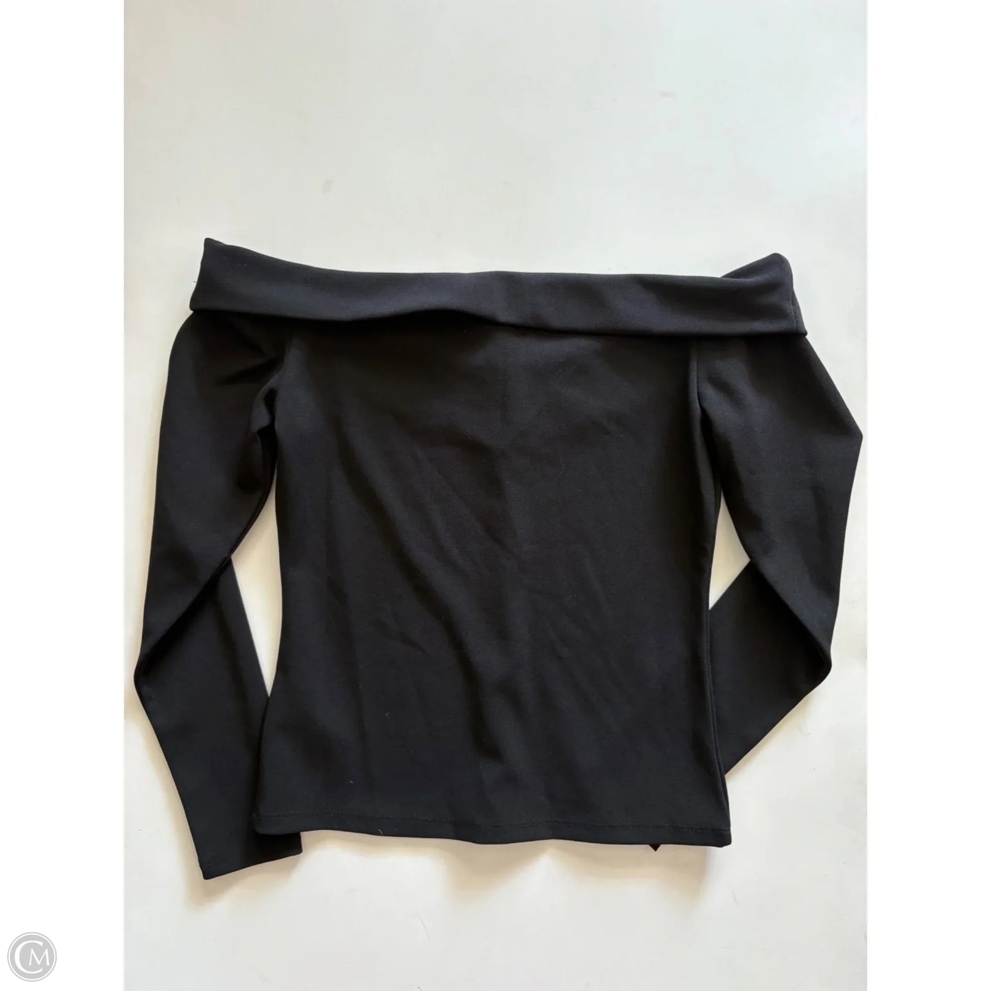 Top Long Sleeve By H&m In Black, Size: S