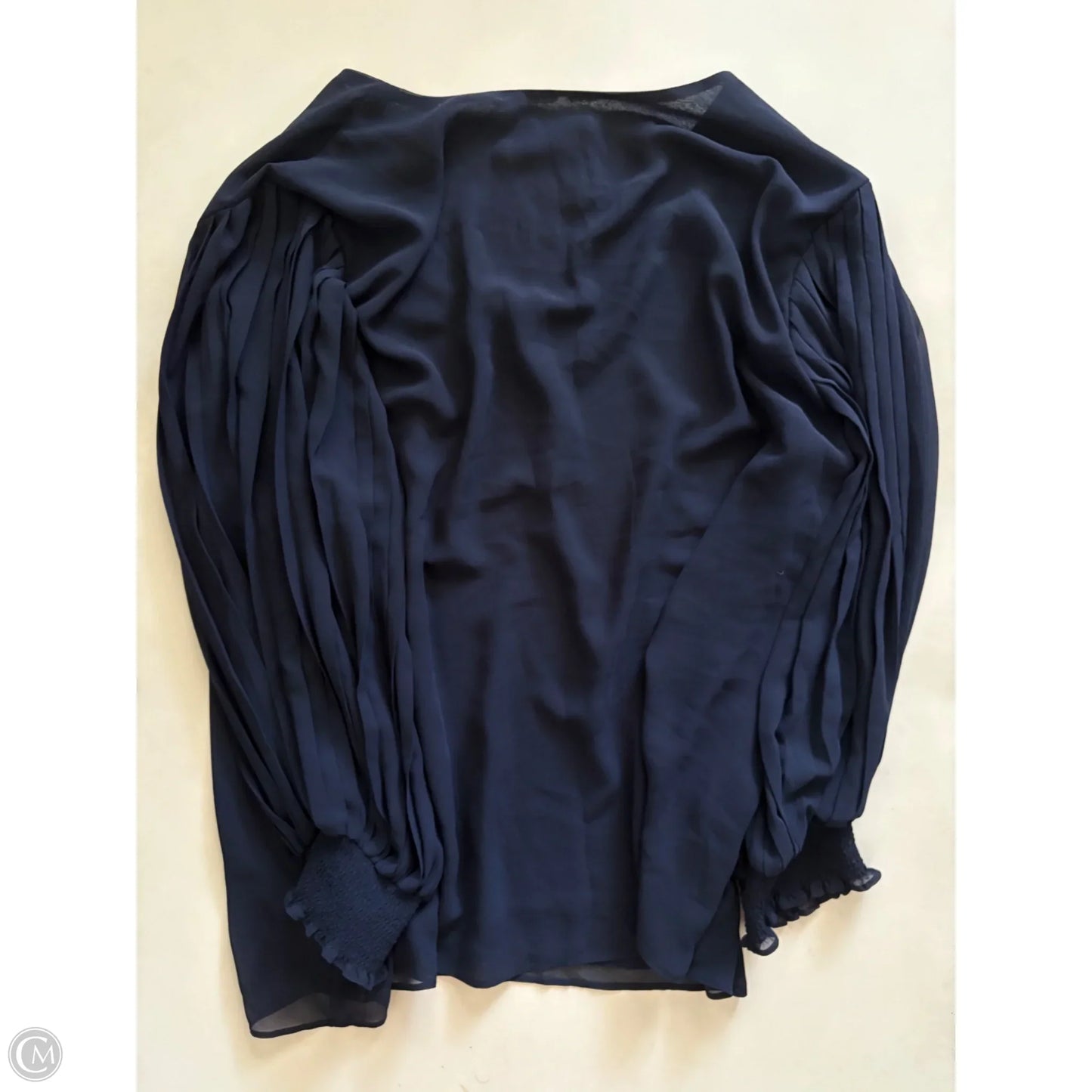 Top Long Sleeve By Cato In Navy, Size: 2x