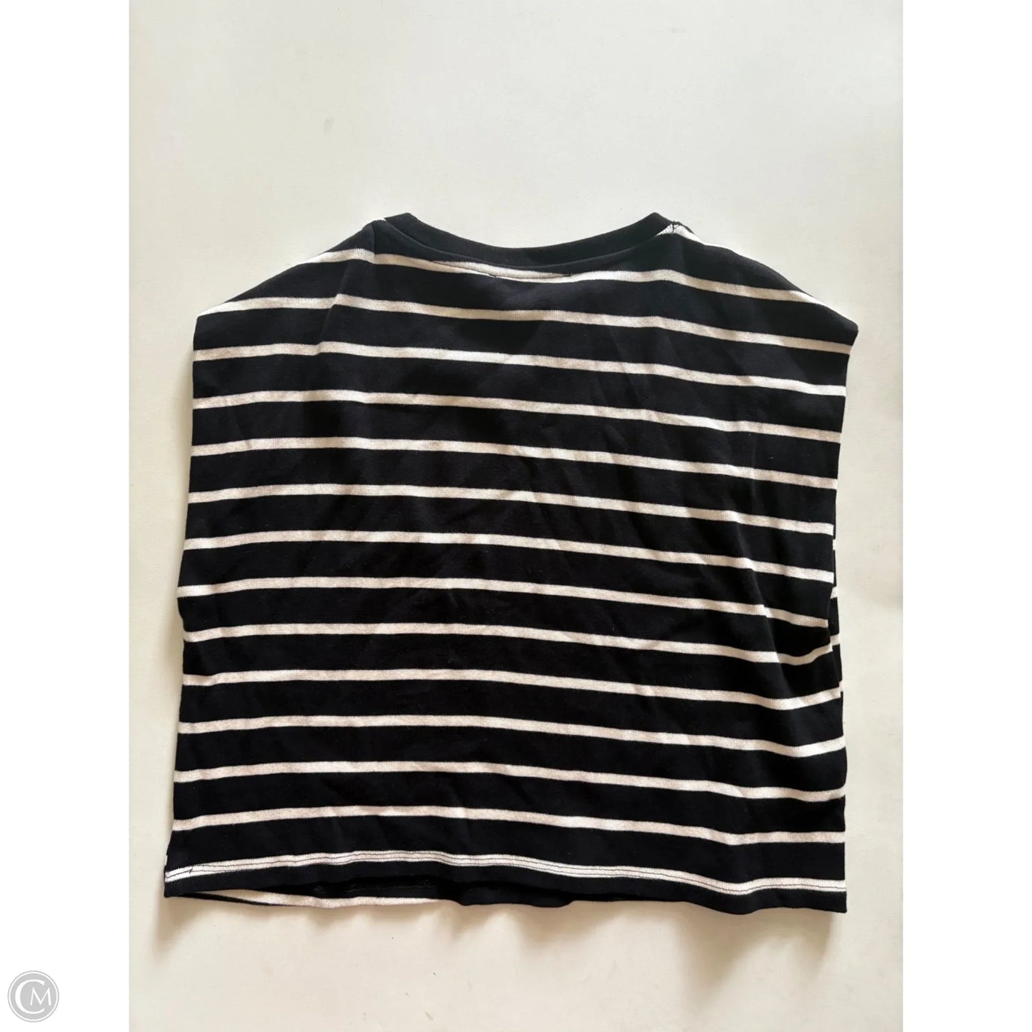 Top Sleeveless By Mng In Striped Pattern, Size: S