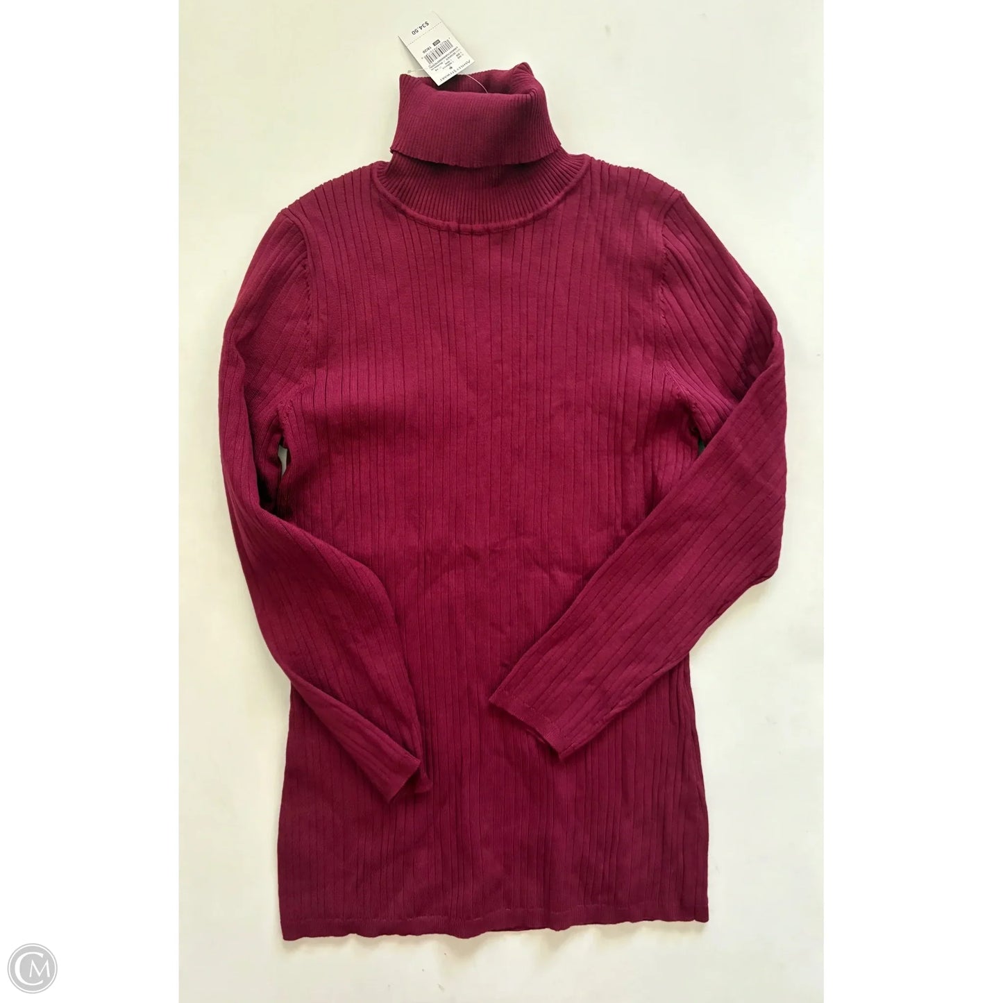 Sweater By Ashley Stewart In Maroon, Size: 18