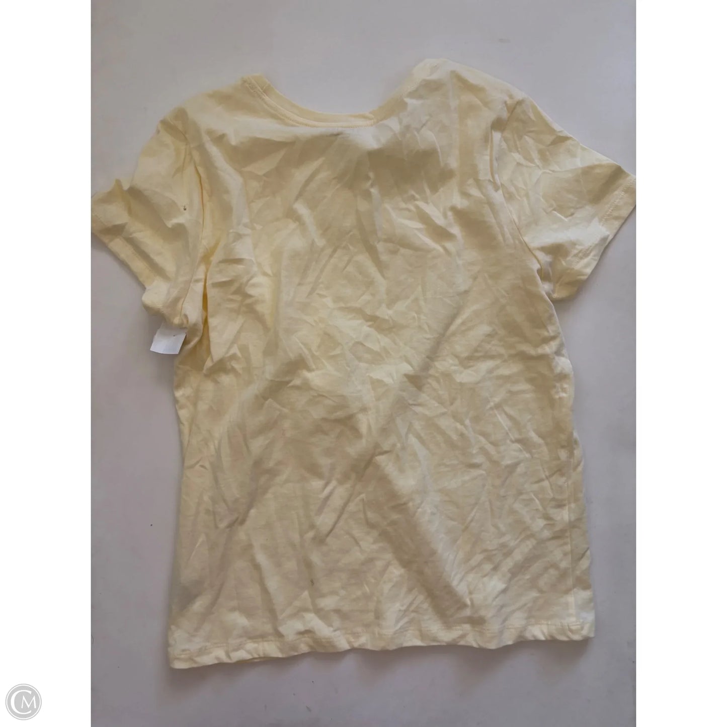 Top Short Sleeve By Time And Tru In Yellow, Size: M