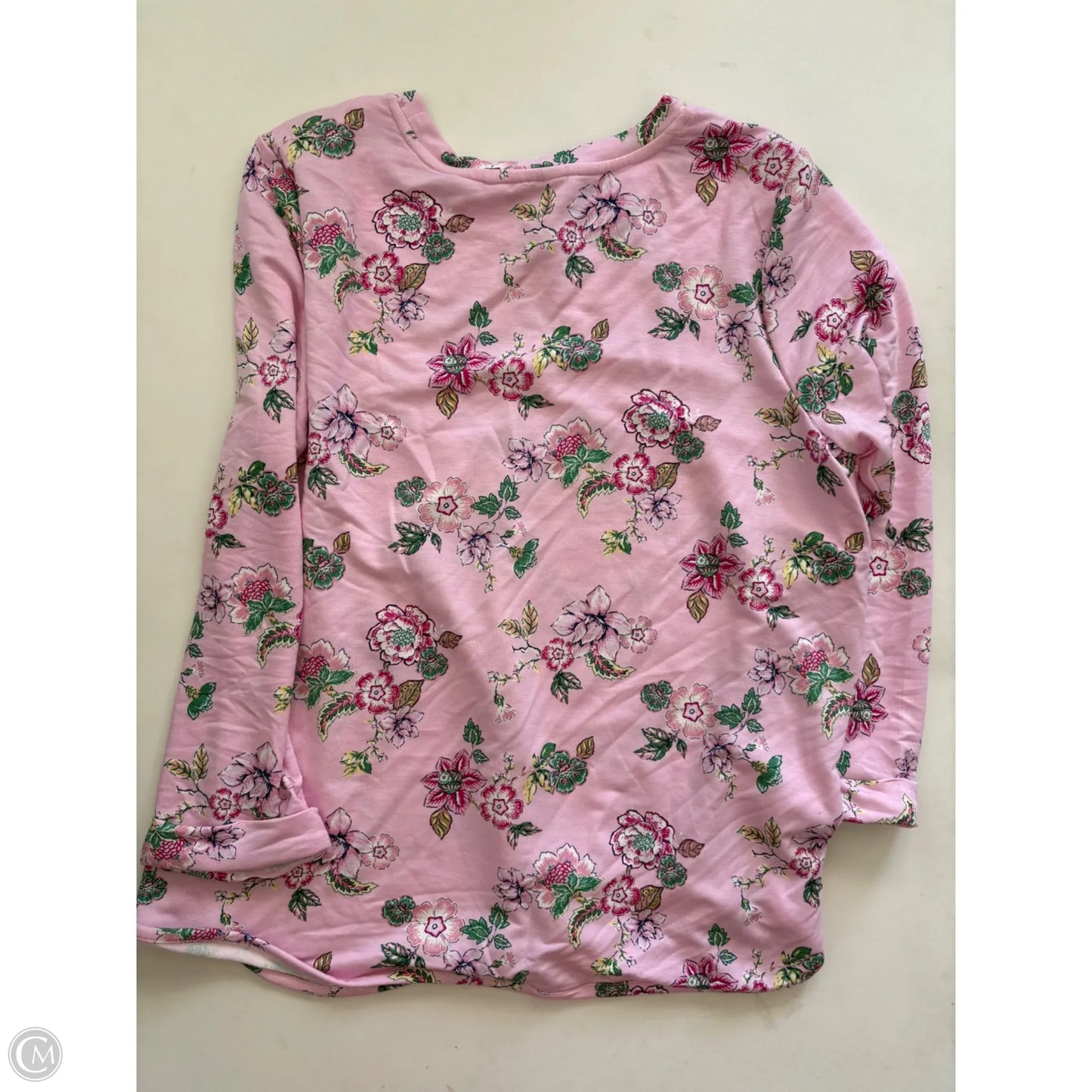 Top Long Sleeve By Crown And Ivy In Pink, Size: L
