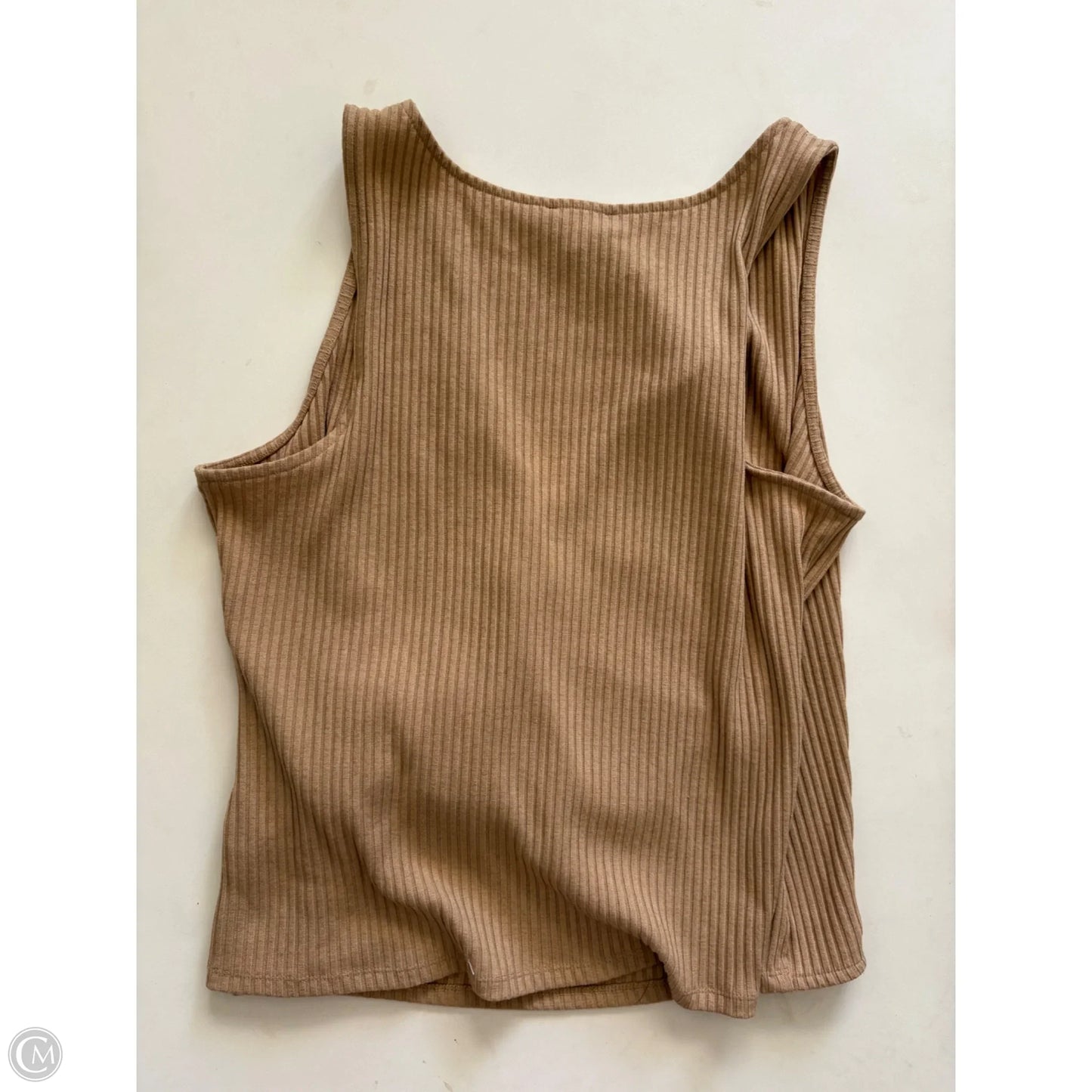 Top Sleeveless By Express In Tan, Size: Xl