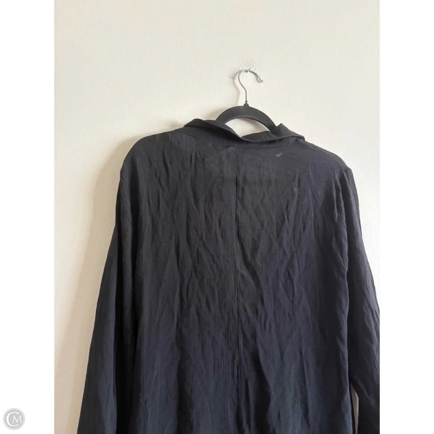 Top Long Sleeve By Time And Tru In Black, Size: L