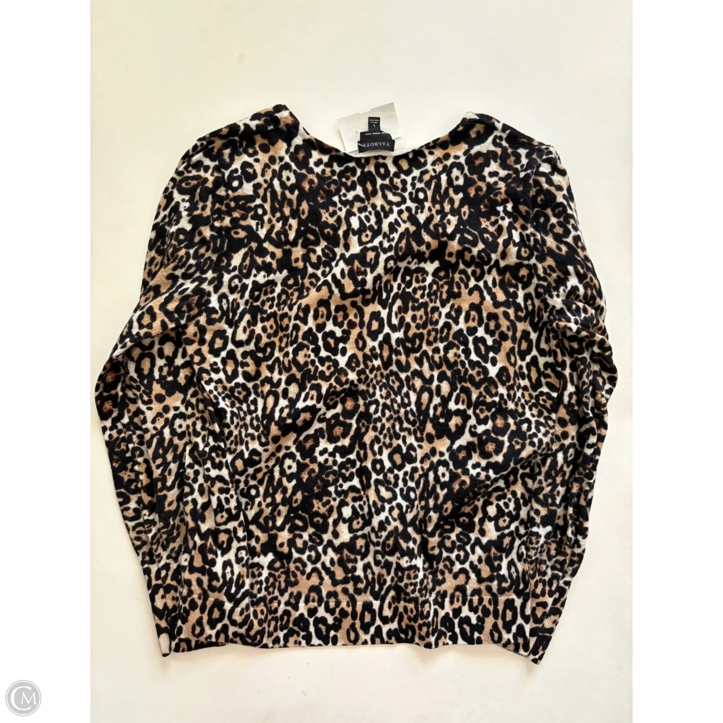 Sweater By Talbots In Animal Print, Size: L