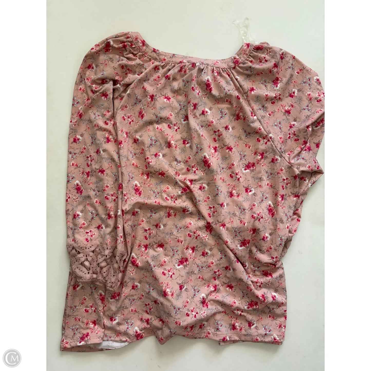 Top 3/4 Sleeve By Robert Louis In Floral Print, Size: Xl