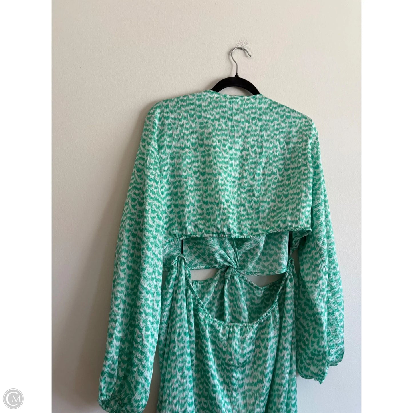 Dress Party Long By H&m In Green, Size: Xl