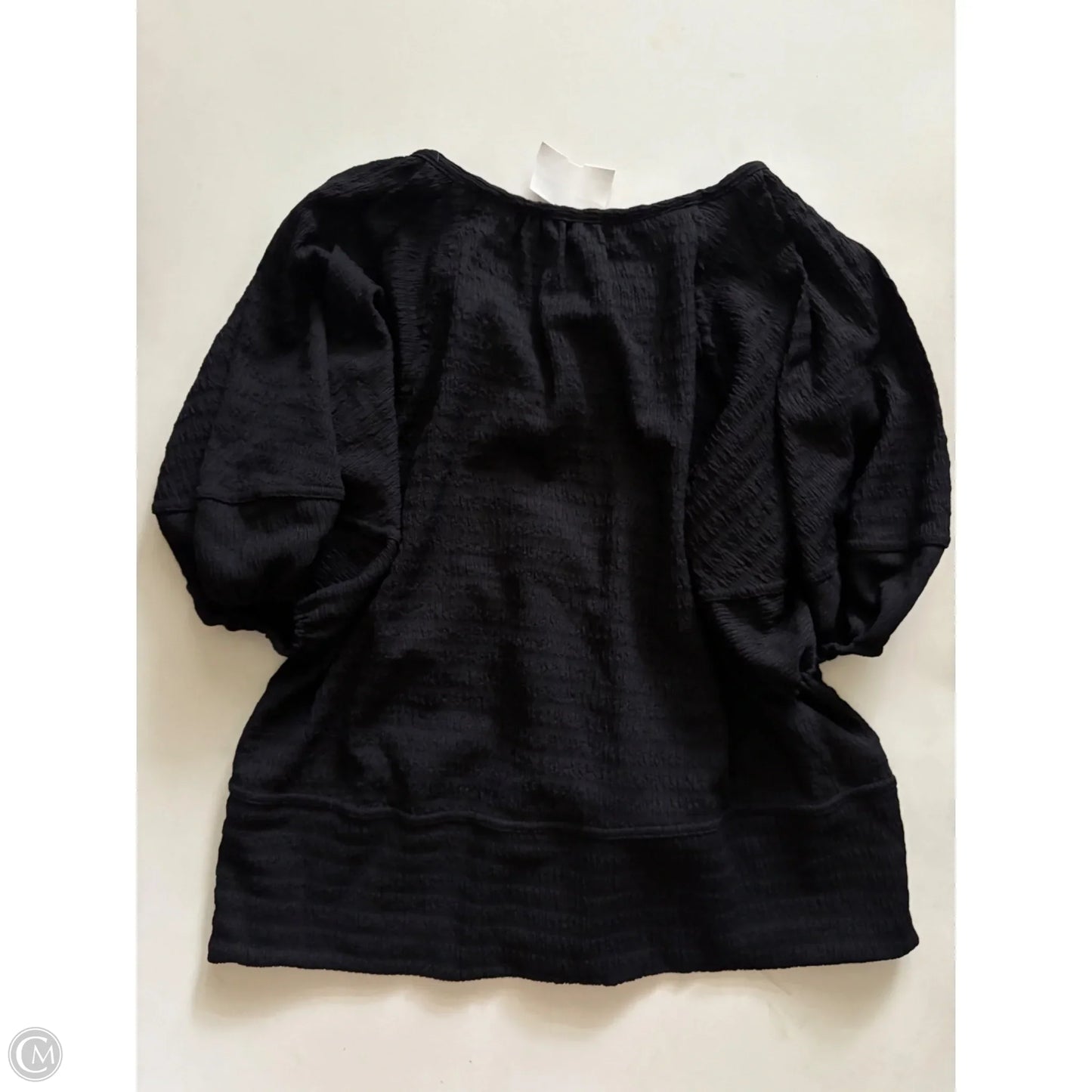 Top Short Sleeve By Loft In Black, Size: Xs