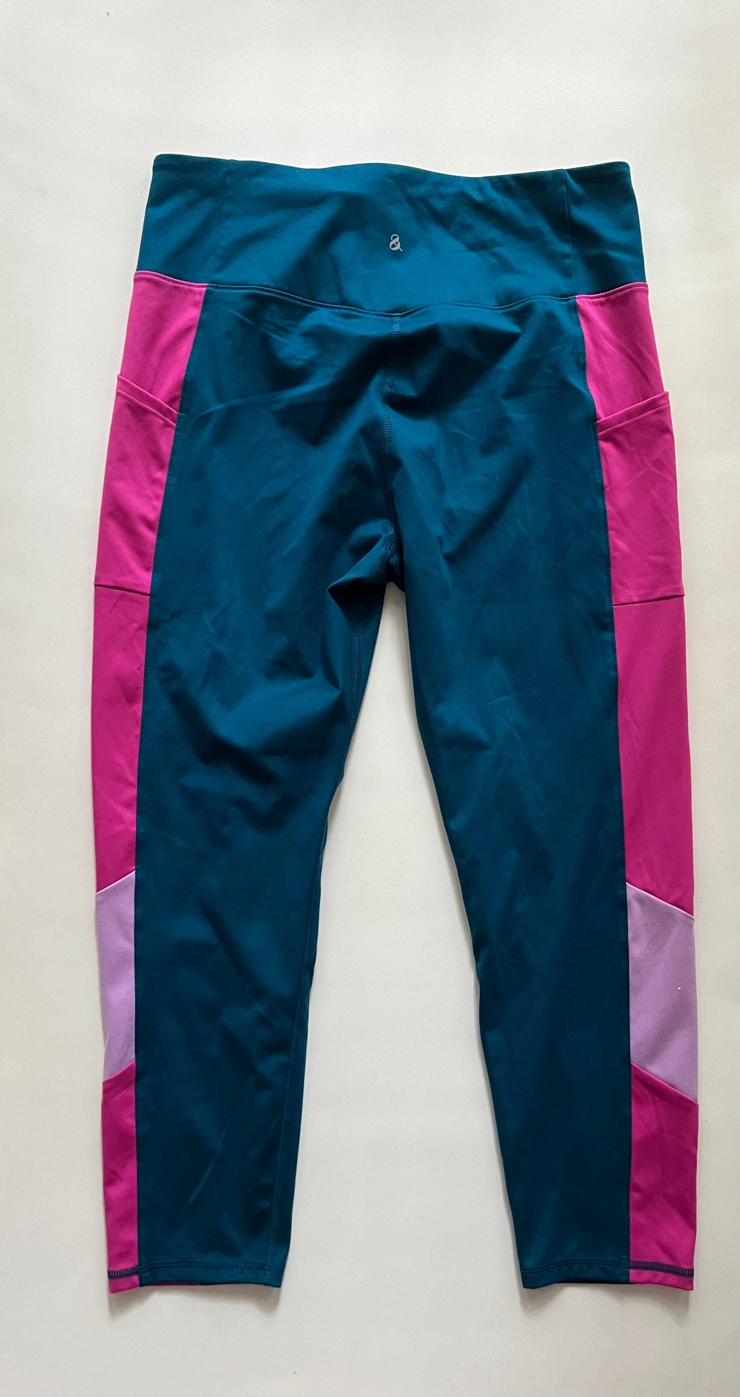 Turquoise Athletic Leggings Lou And Grey, Size Xl