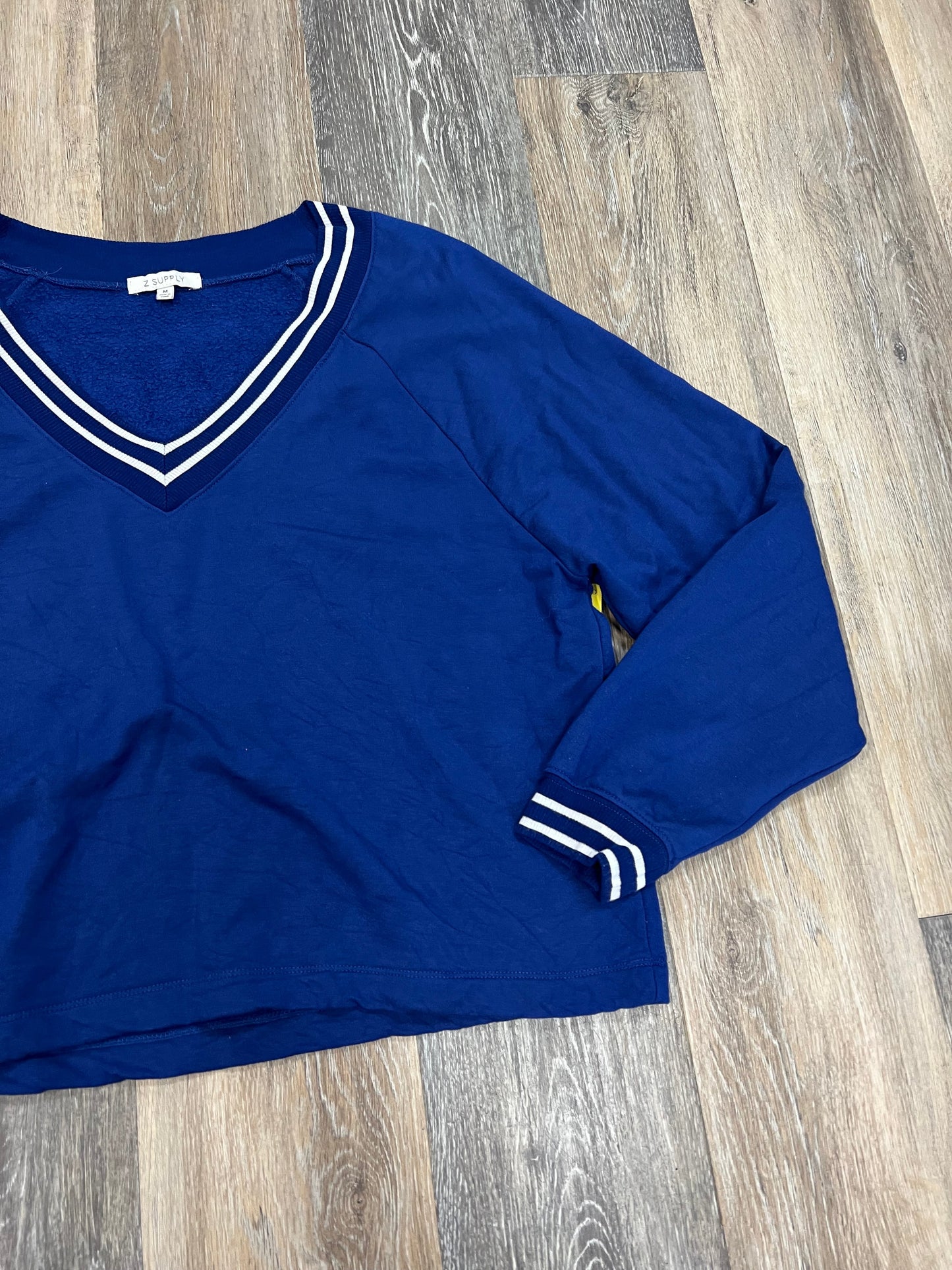 Top Long Sleeve By Z Supply In Blue, Size: M