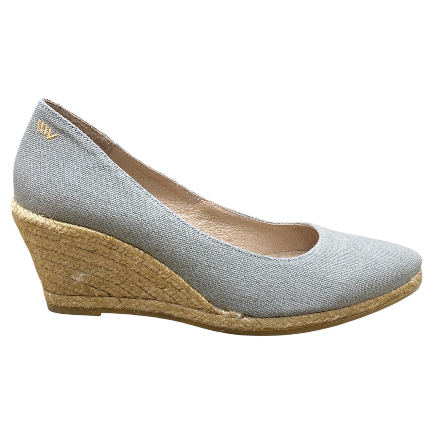 Shoes Heels Wedge By Viscata In Grey & Tan, Size:8.5