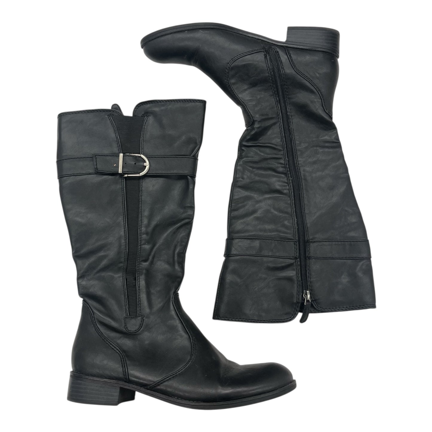 Boots Knee Flats By Life Stride In Black, Size:9