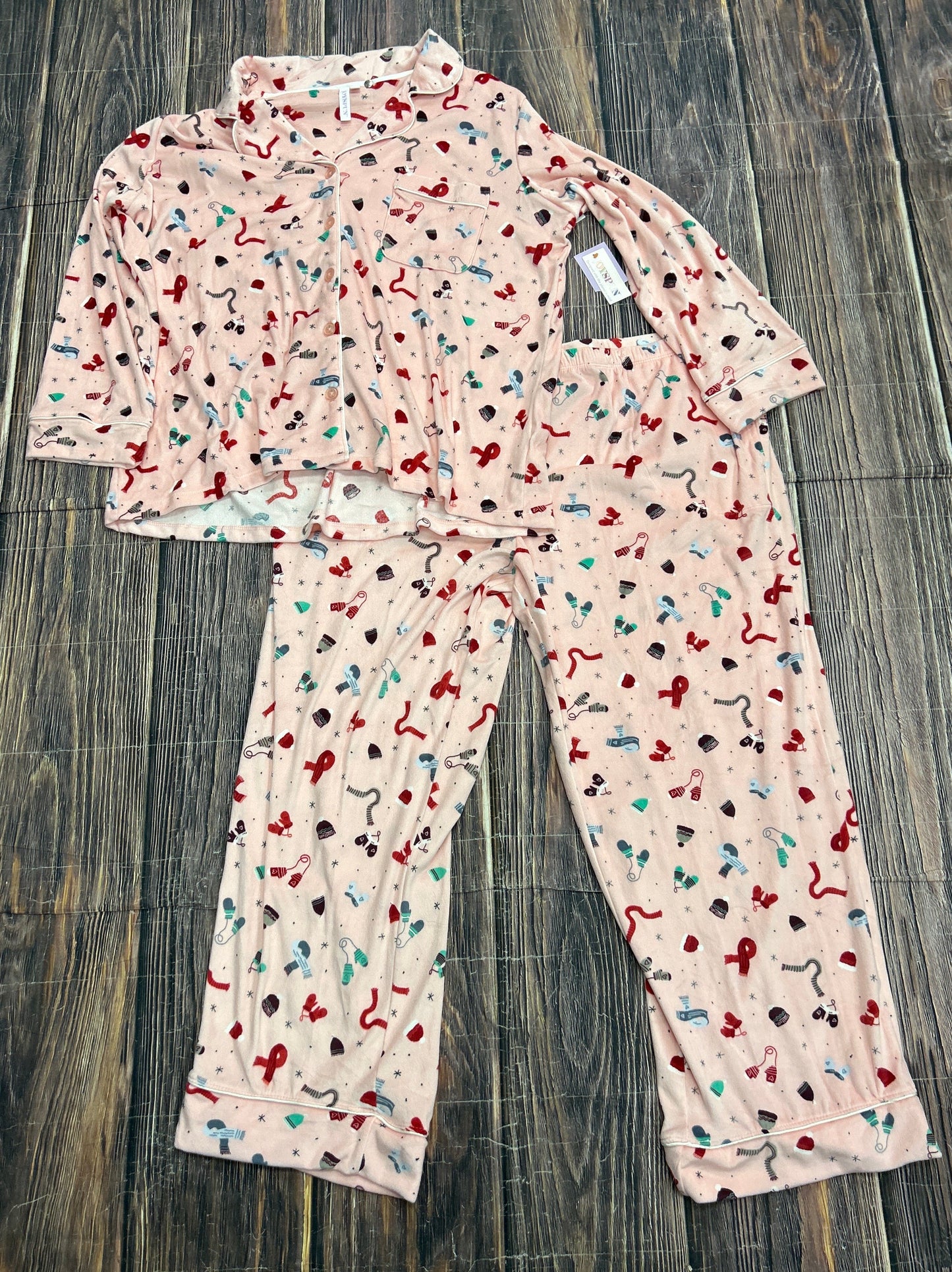 Pajamas 2pc By Clothes Mentor In Pink, Size: 3x