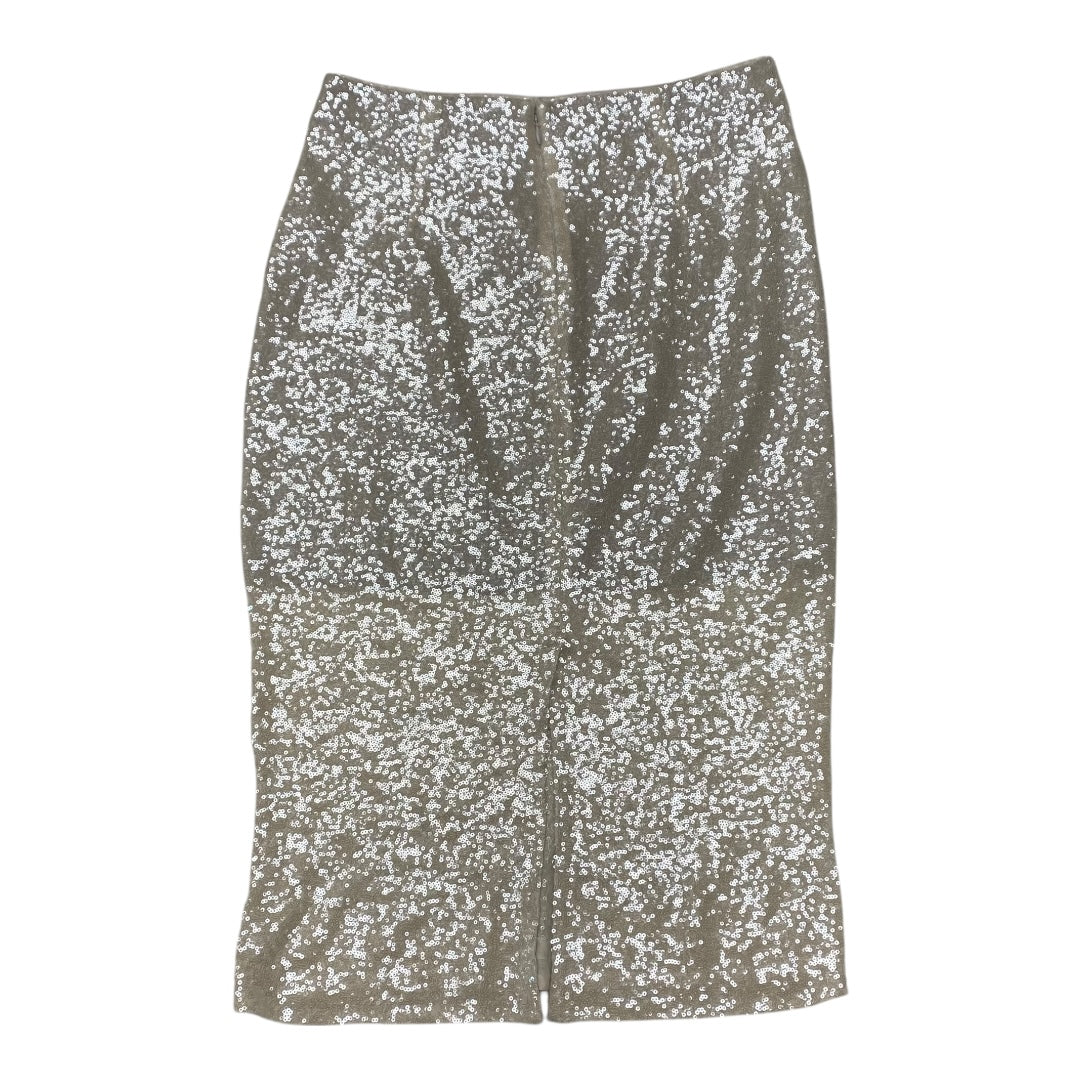 Skirt Midi By J. Crew In Silver, Size:10