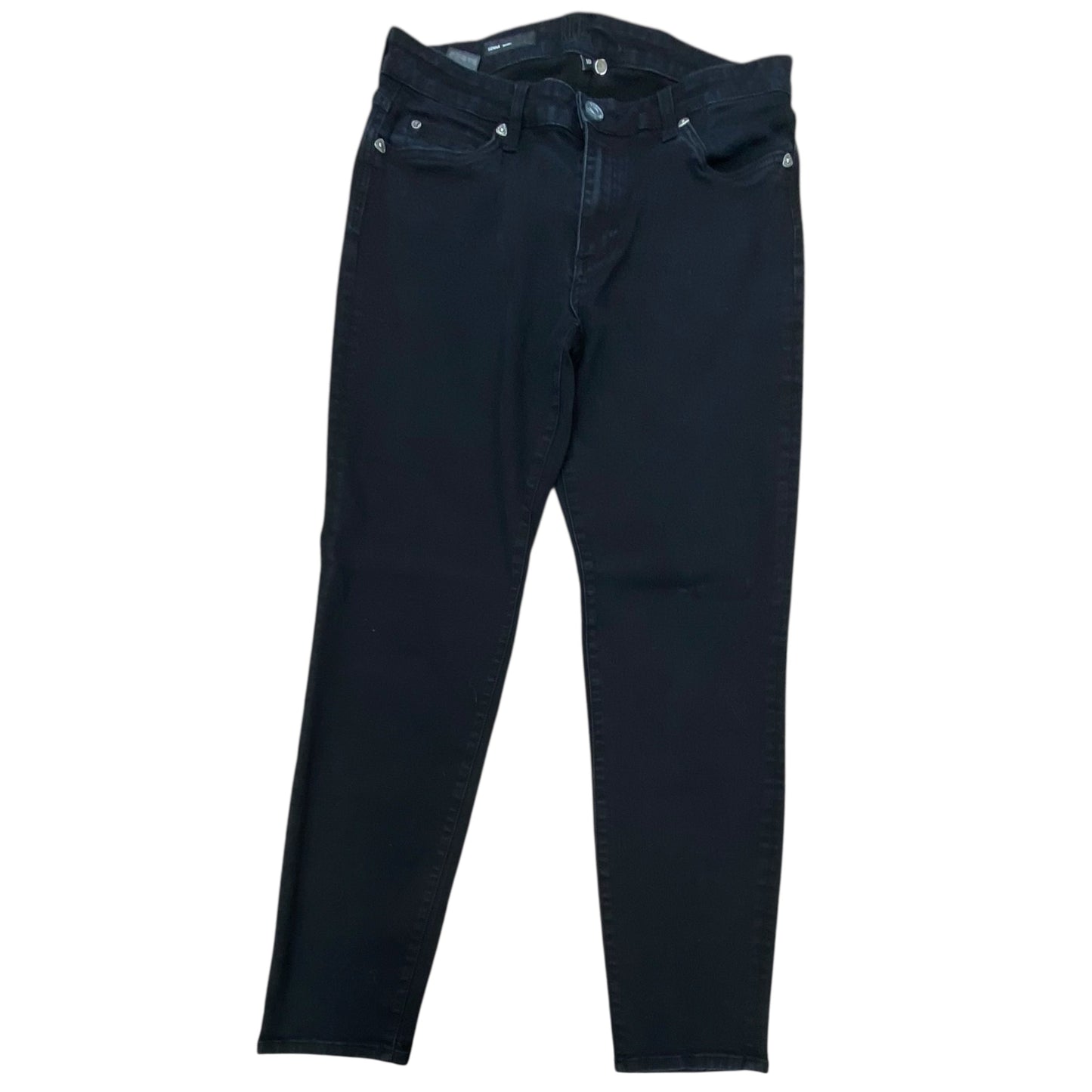 Jeans Skinny By Kut In Black Denim, Size:10