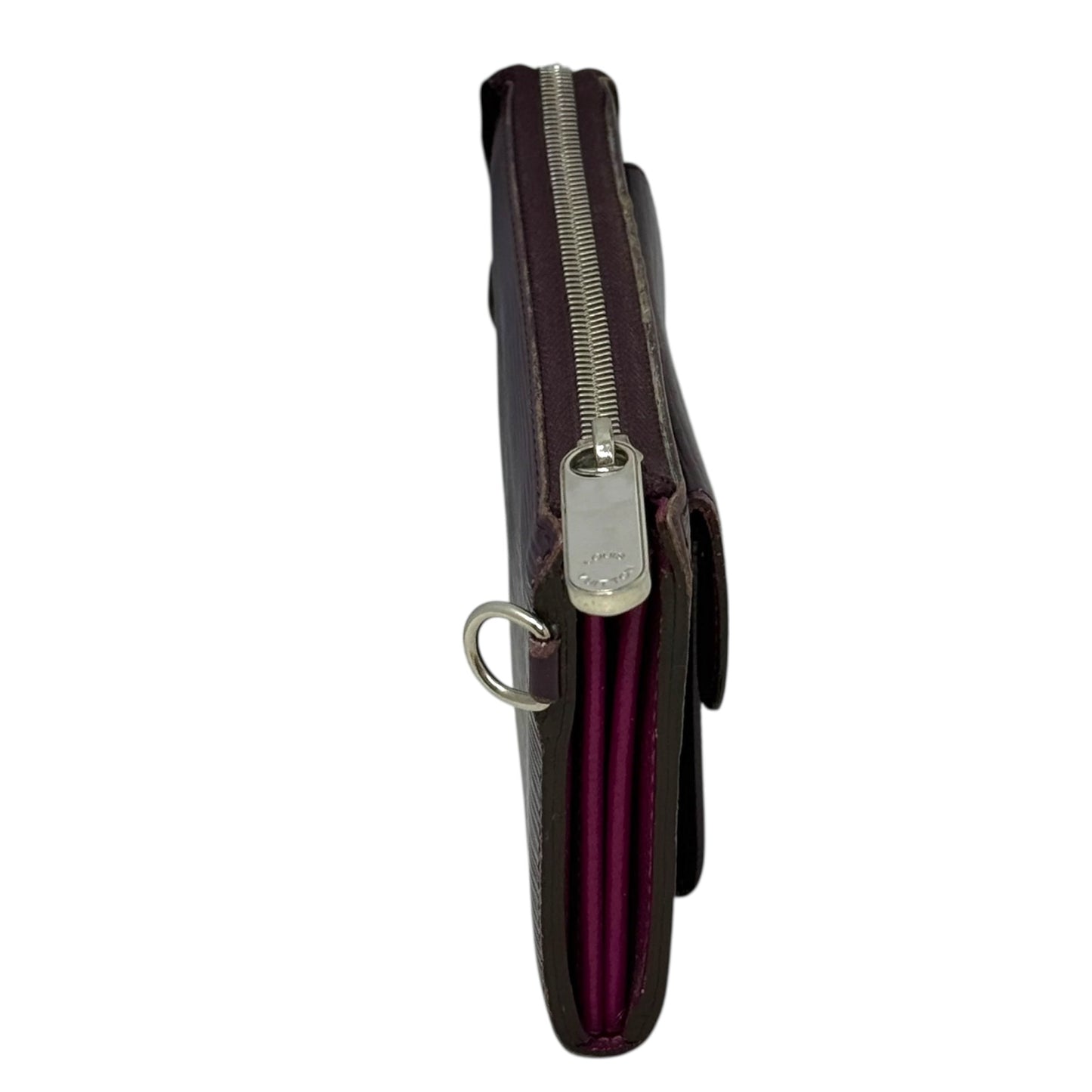 Astrid Wallet Luxury Designer By Louis Vuitton, In Cassis Epi Leather Size: Large