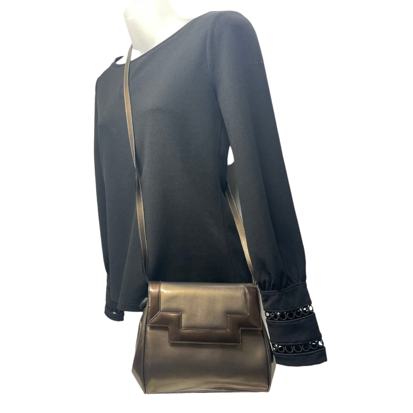 Crossbody Luxury Designer By Ferragamo, Size: Small