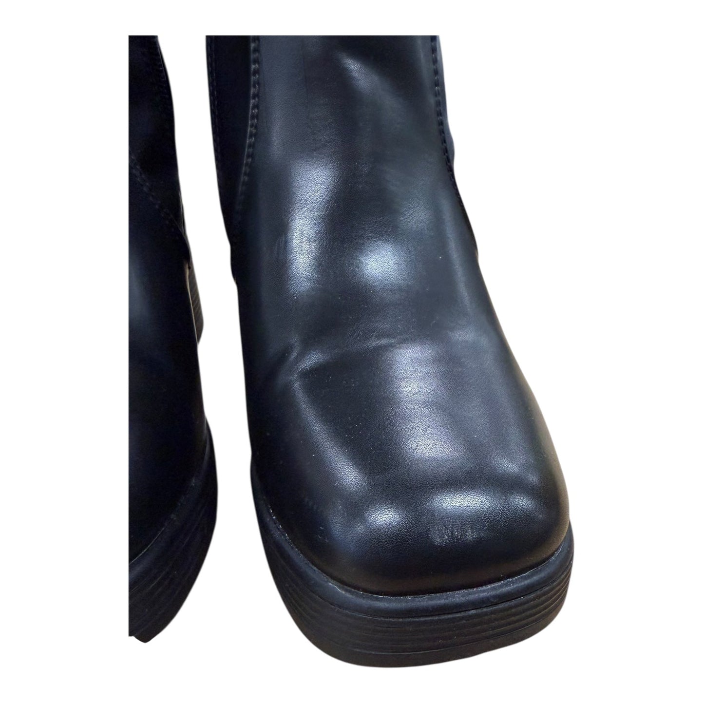 Boots Knee Heels By Dream Pairs In Black, Size:10