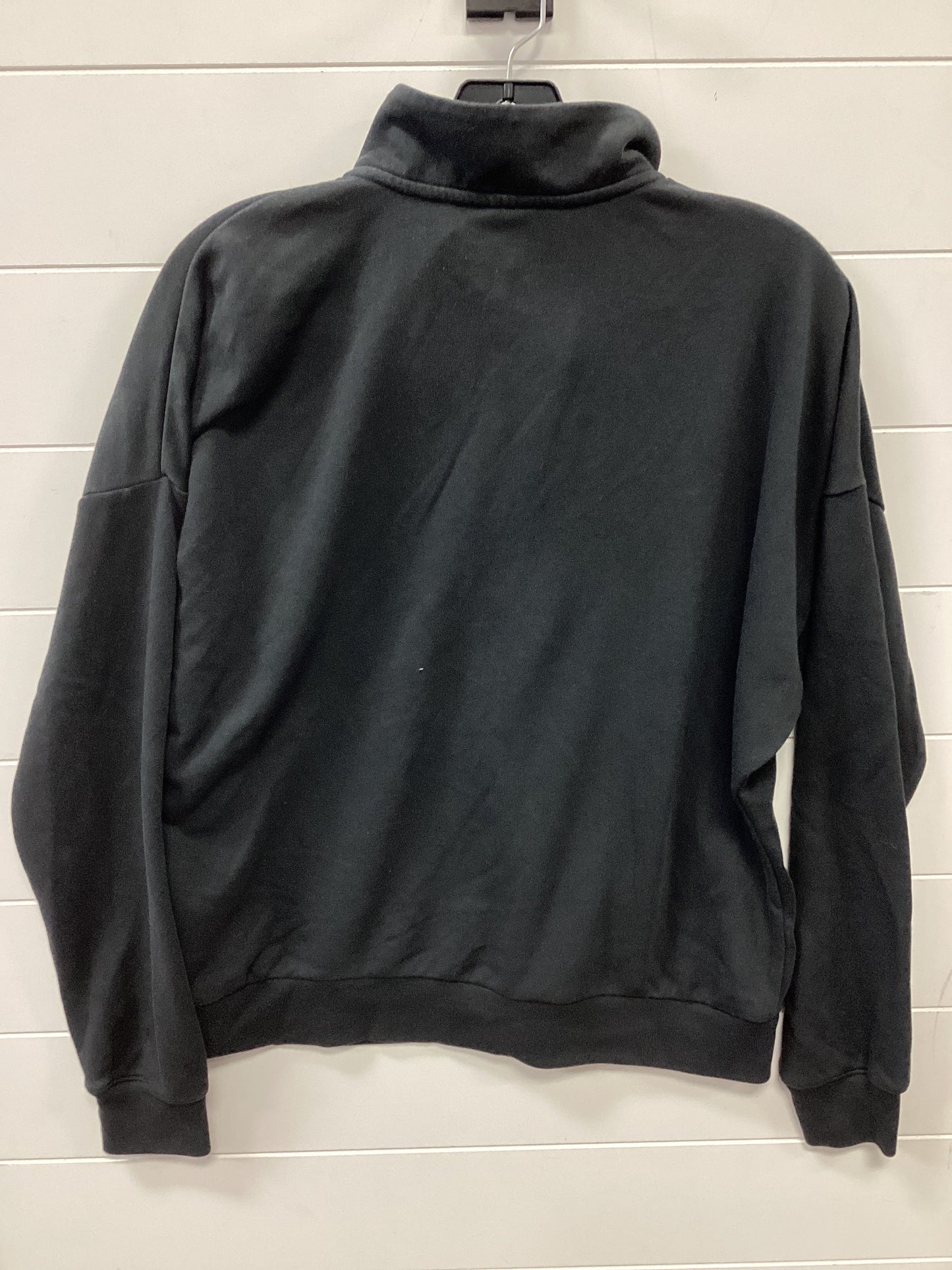 Athletic Top Ls Collar By Adidas In Black, Size:M