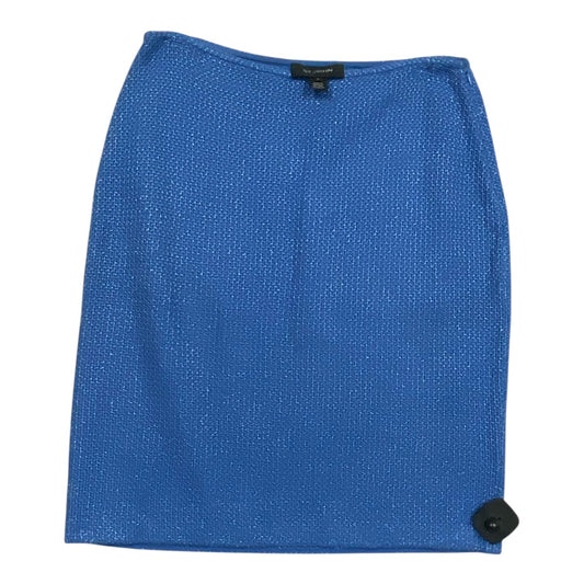 Skirt Designer By St. John In Blue & Silver, Size:8