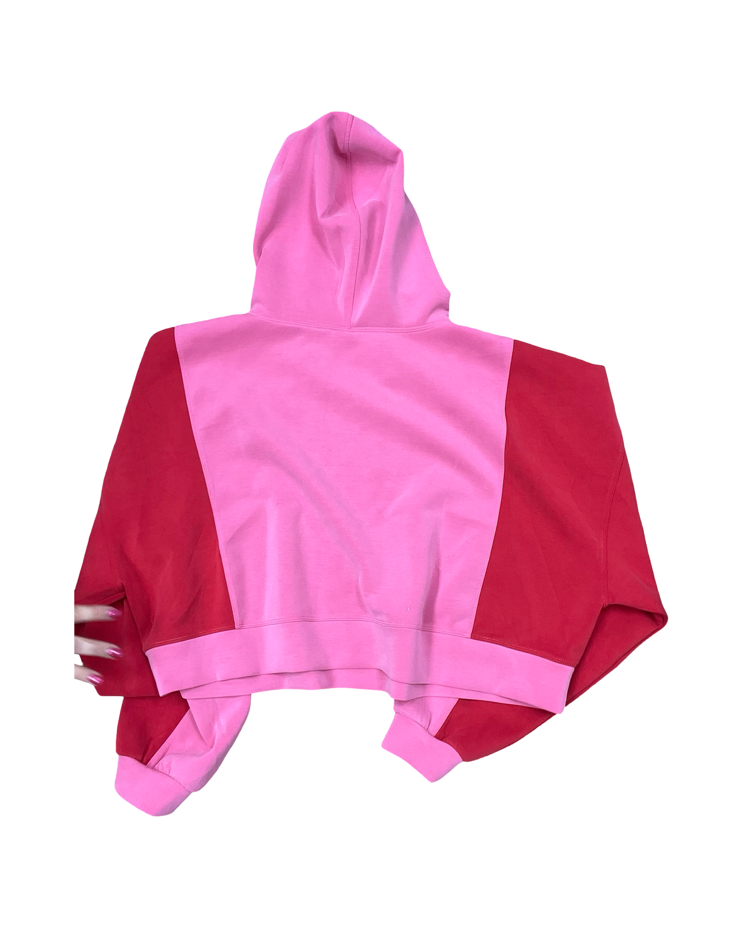 Sweatshirt Hoodie By Arula In Pink & Red, Size:2X