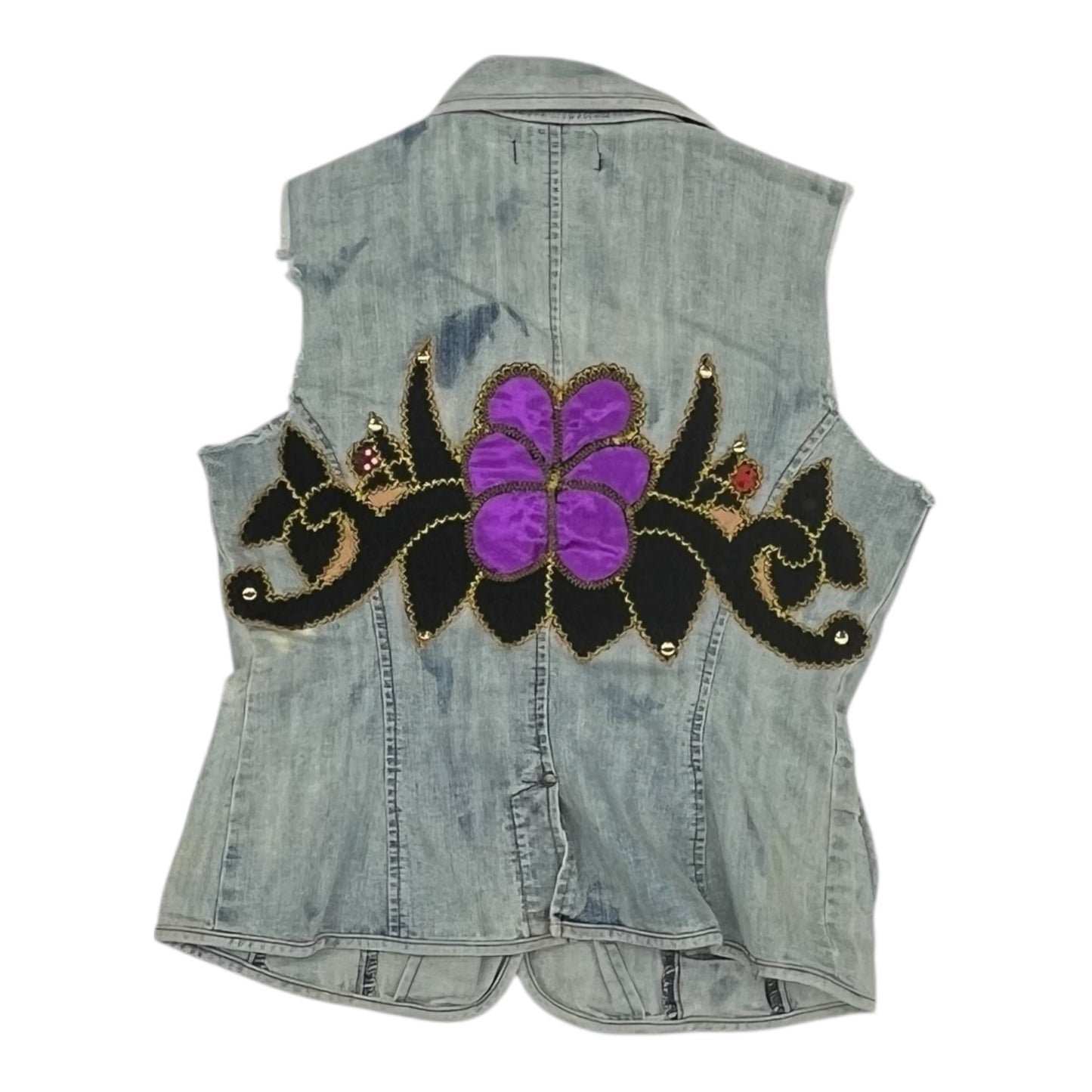 Vest Other By Clothes Mentor In Blue Denim, Size:S