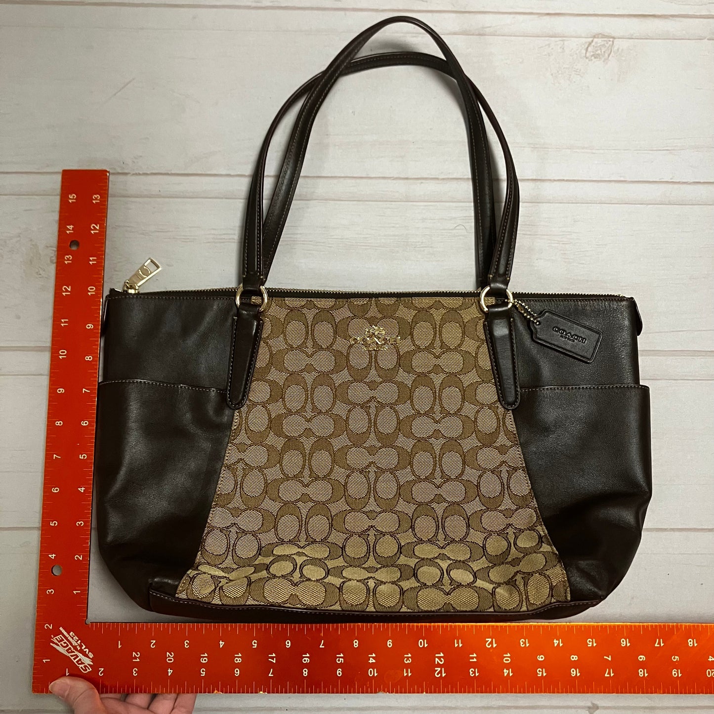 Handbag Designer By Coach, Size: Large