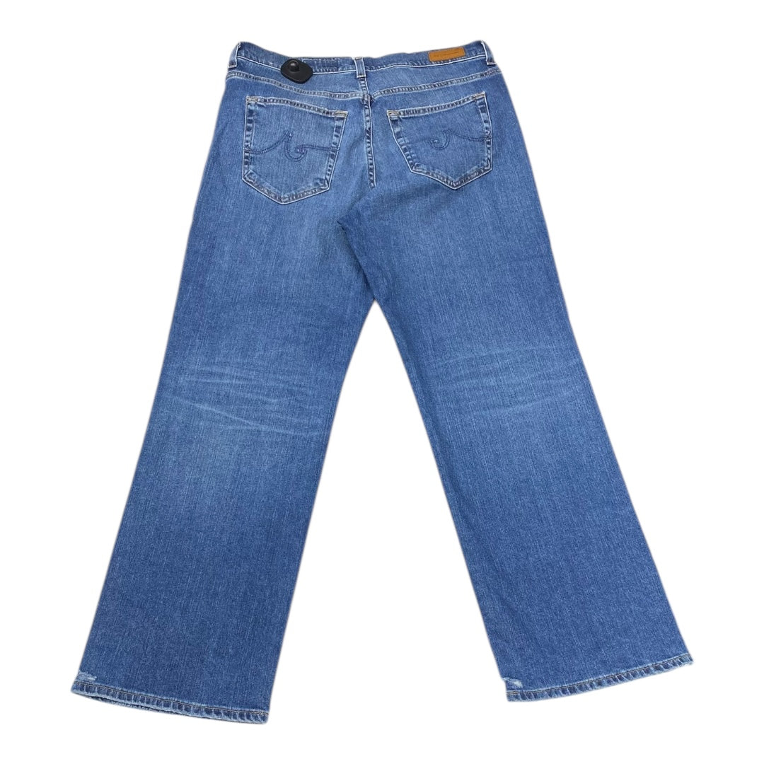 Jeans Wide Leg By Kut In Blue Denim, Size:10