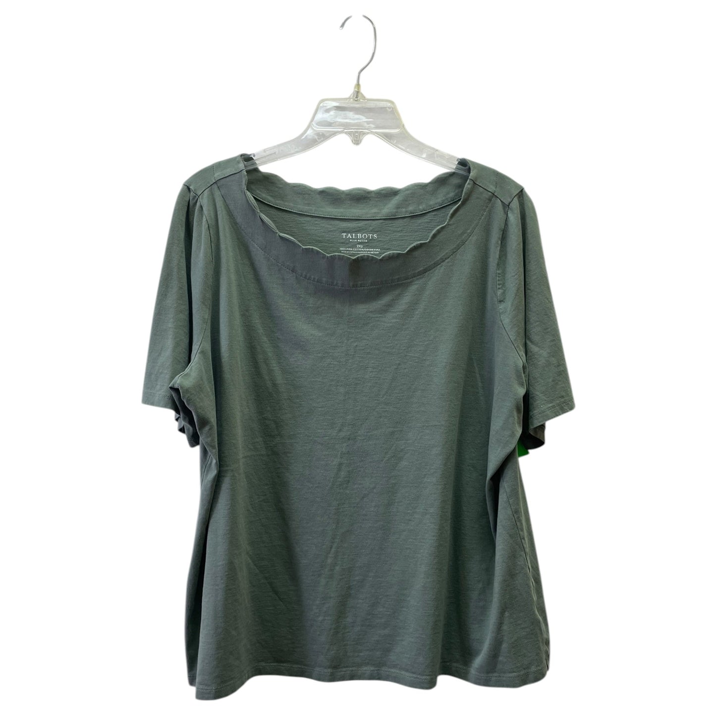 Top Ss By Talbots In Green, Size:2X