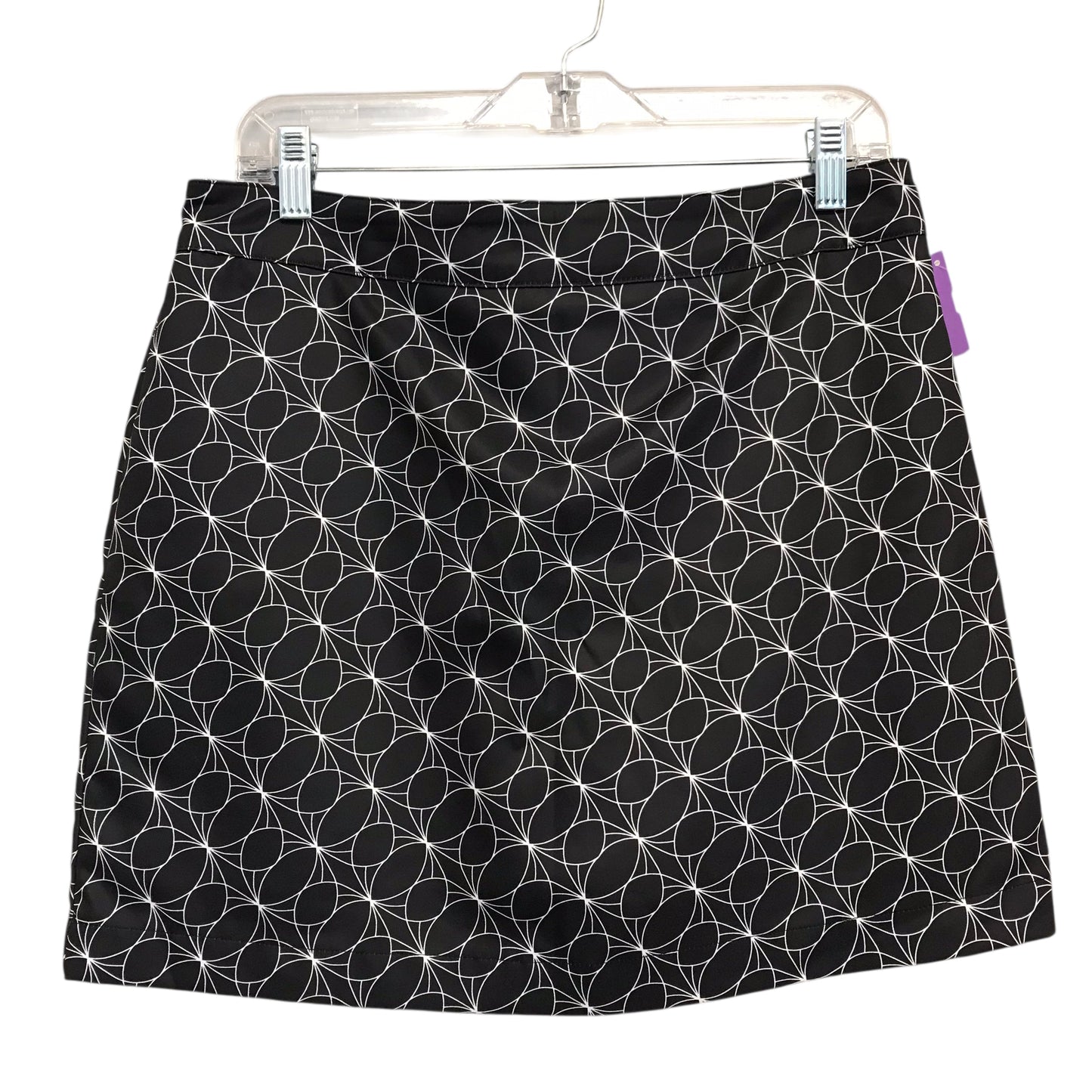 Athletic Skort By Pebble Beach In Black & White, Size:M