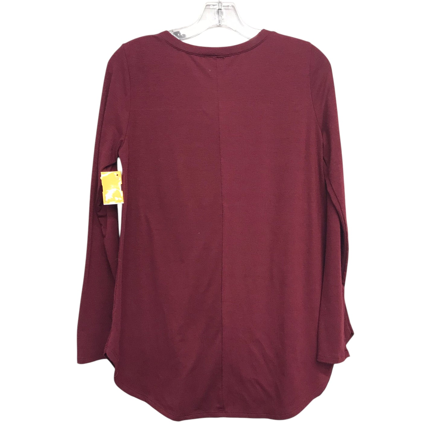 Top Ls Basic By Zenana Outfitters In Red, Size:S