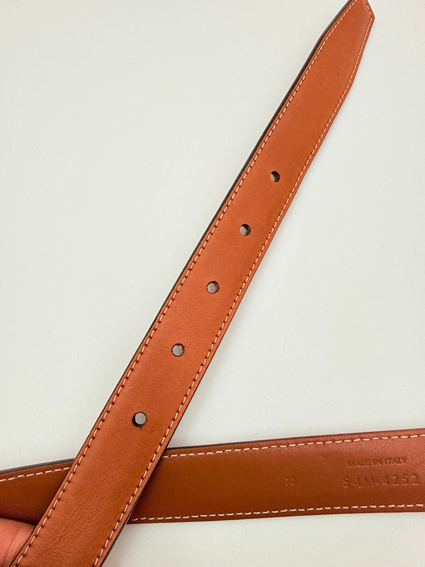 Belt Luxury Designer By Celine In Brown, Size: XS