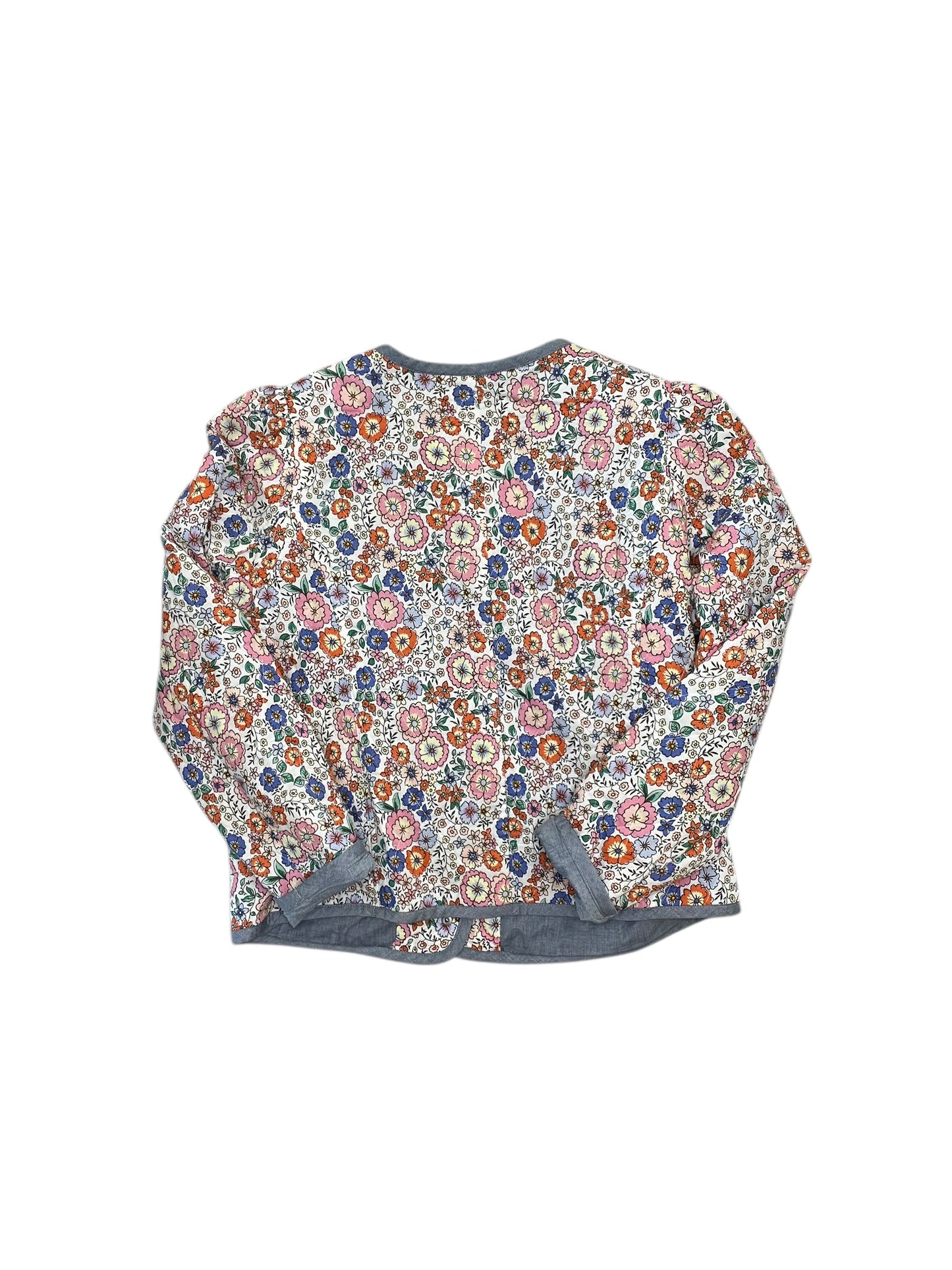 Jacket Puffer & Quilted By Talbots In Floral Print, Size:M