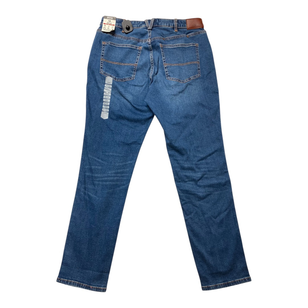 Jeans Straight By Duluth Trading In Blue Denim, Size:14