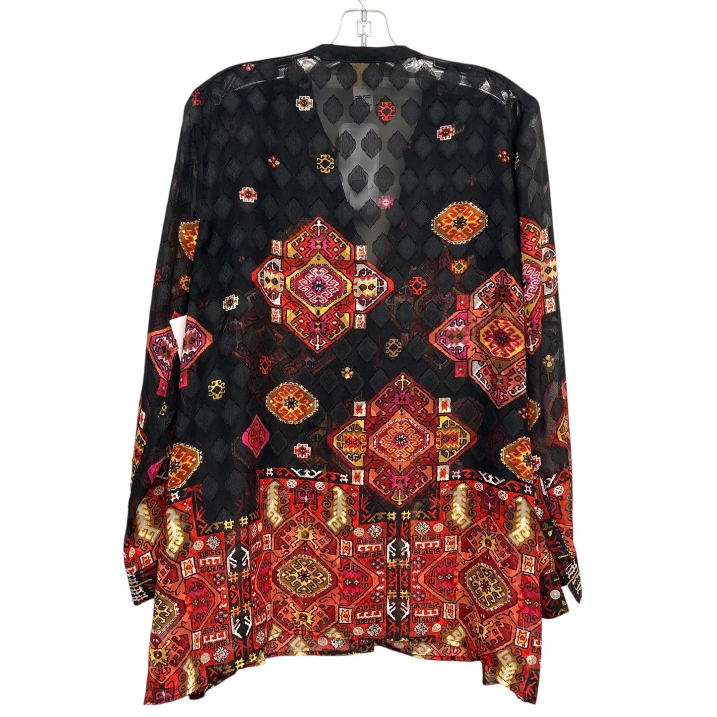 TOP LS by RUBY RD in BLACK & RED, Size:L