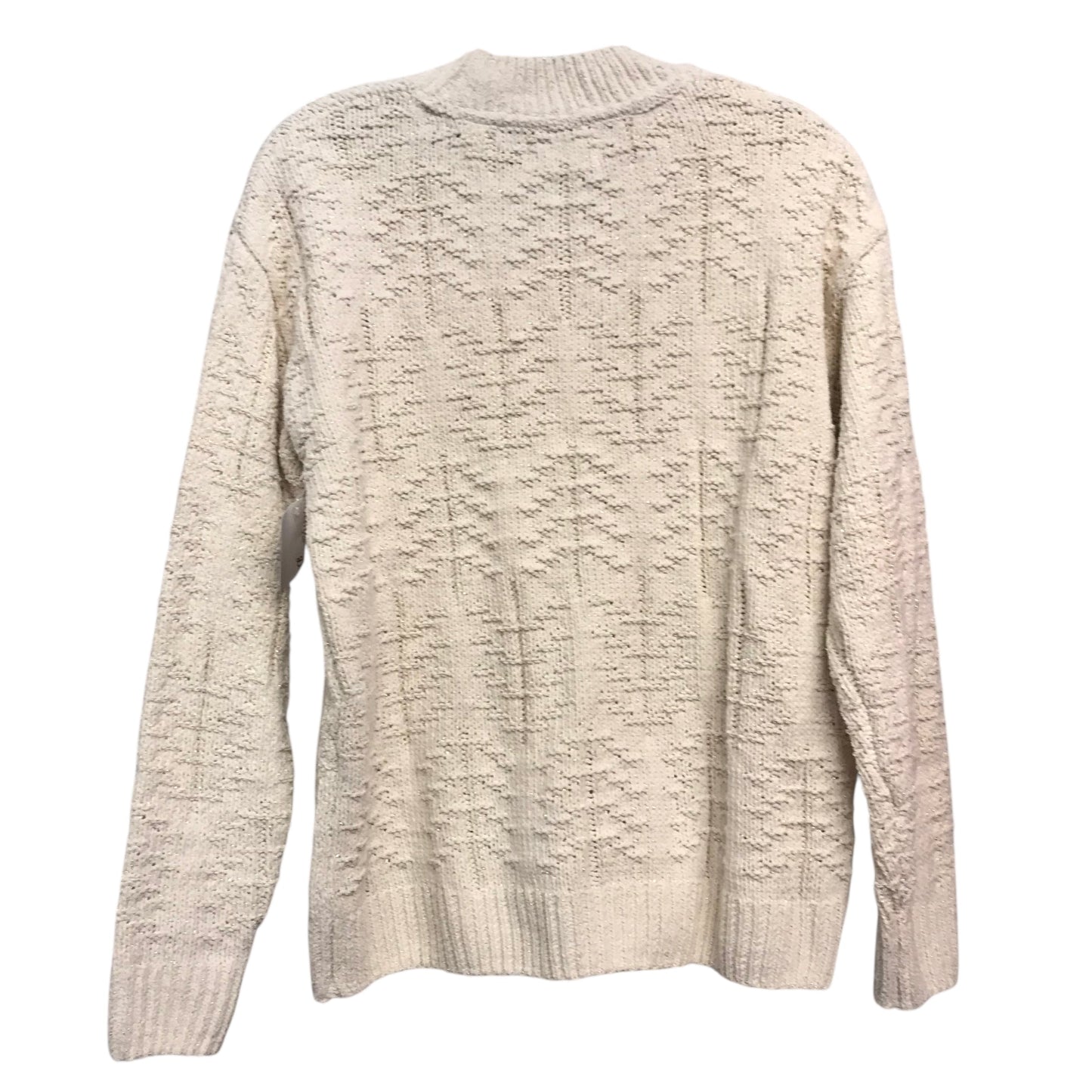 Sweater By Weatherproof In Cream, Size:M
