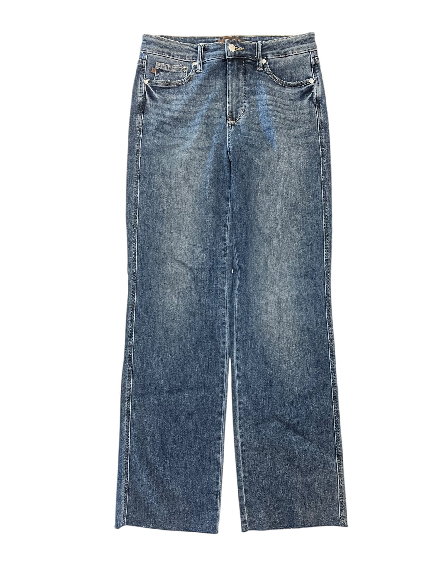 Jeans Straight By Judy Blue In Blue Denim, Size:8