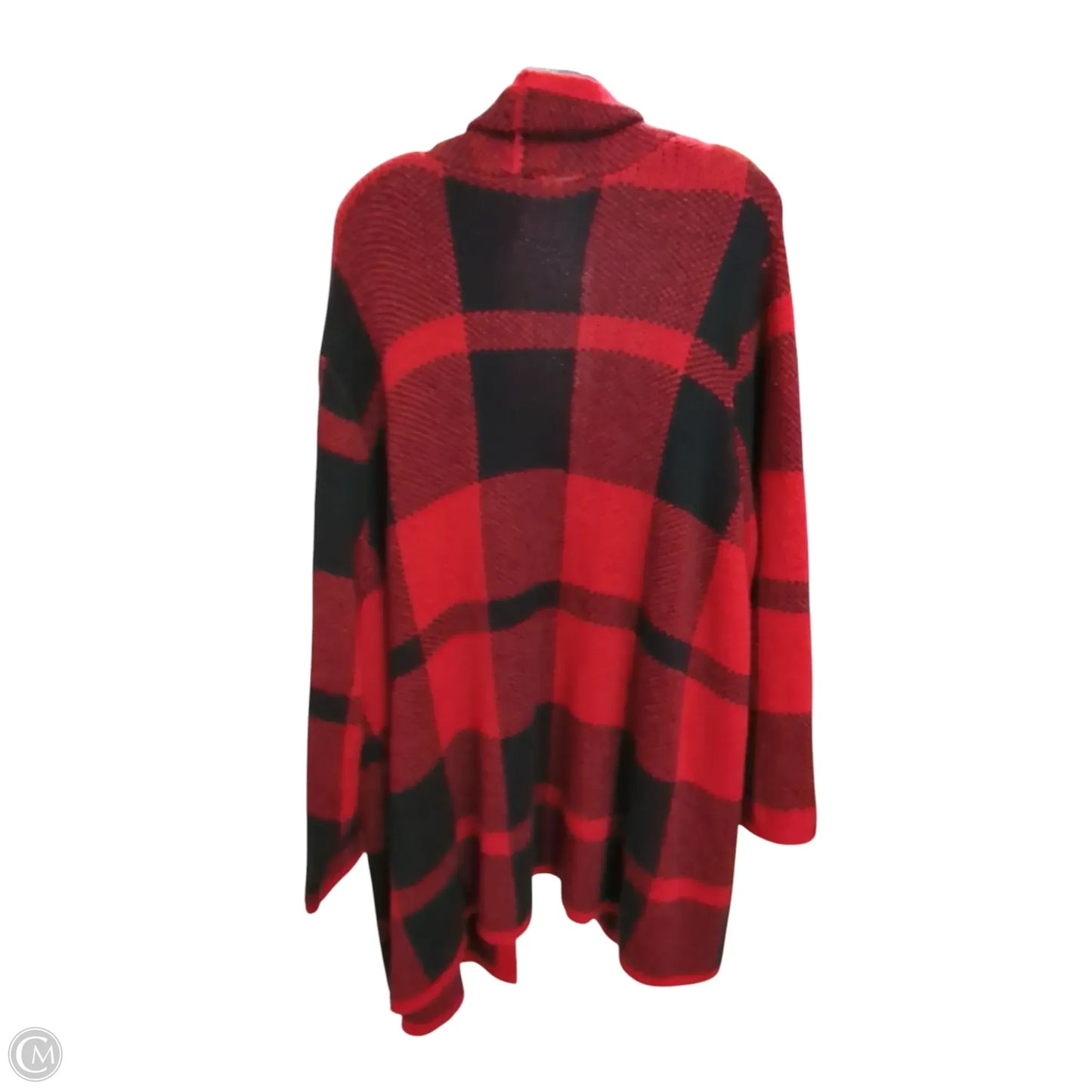 Cardigan By Catherines In Black & Red, Size: 3x