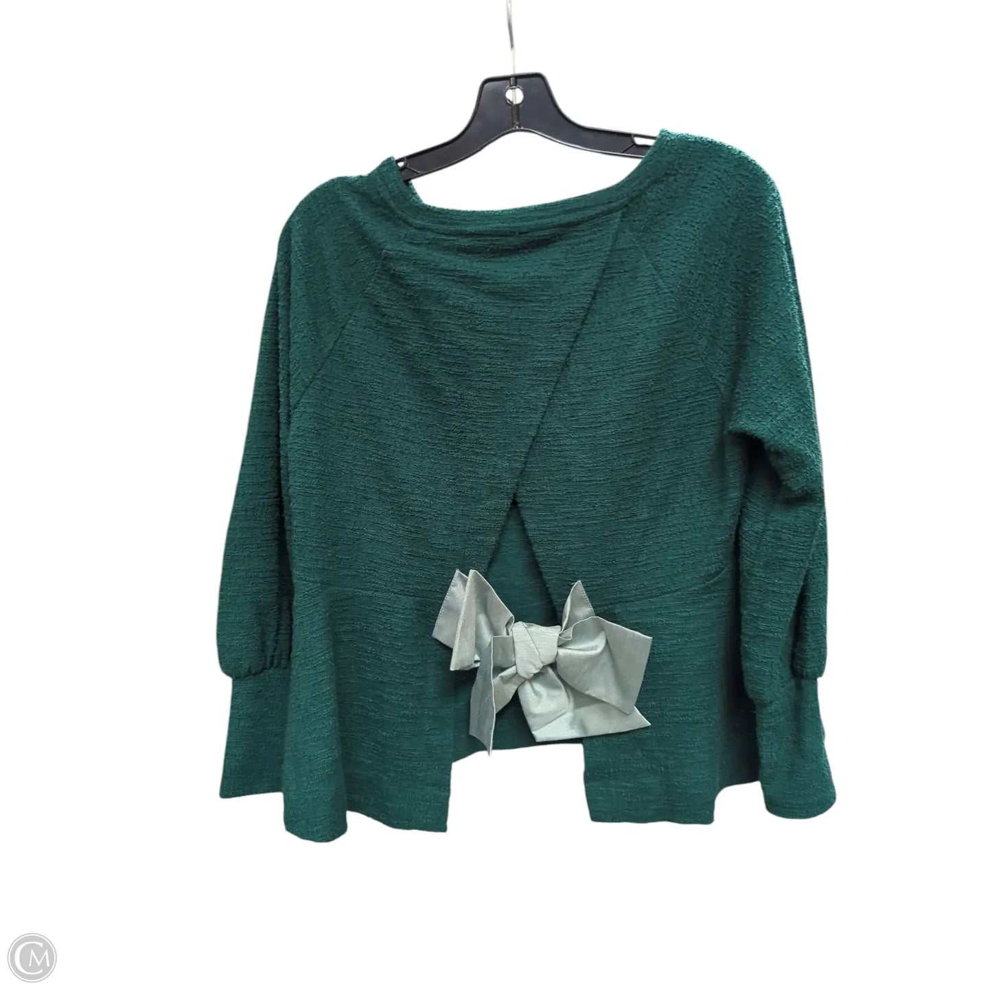 Top Long Sleeve By Anthropologie In Green, Size: Xsp