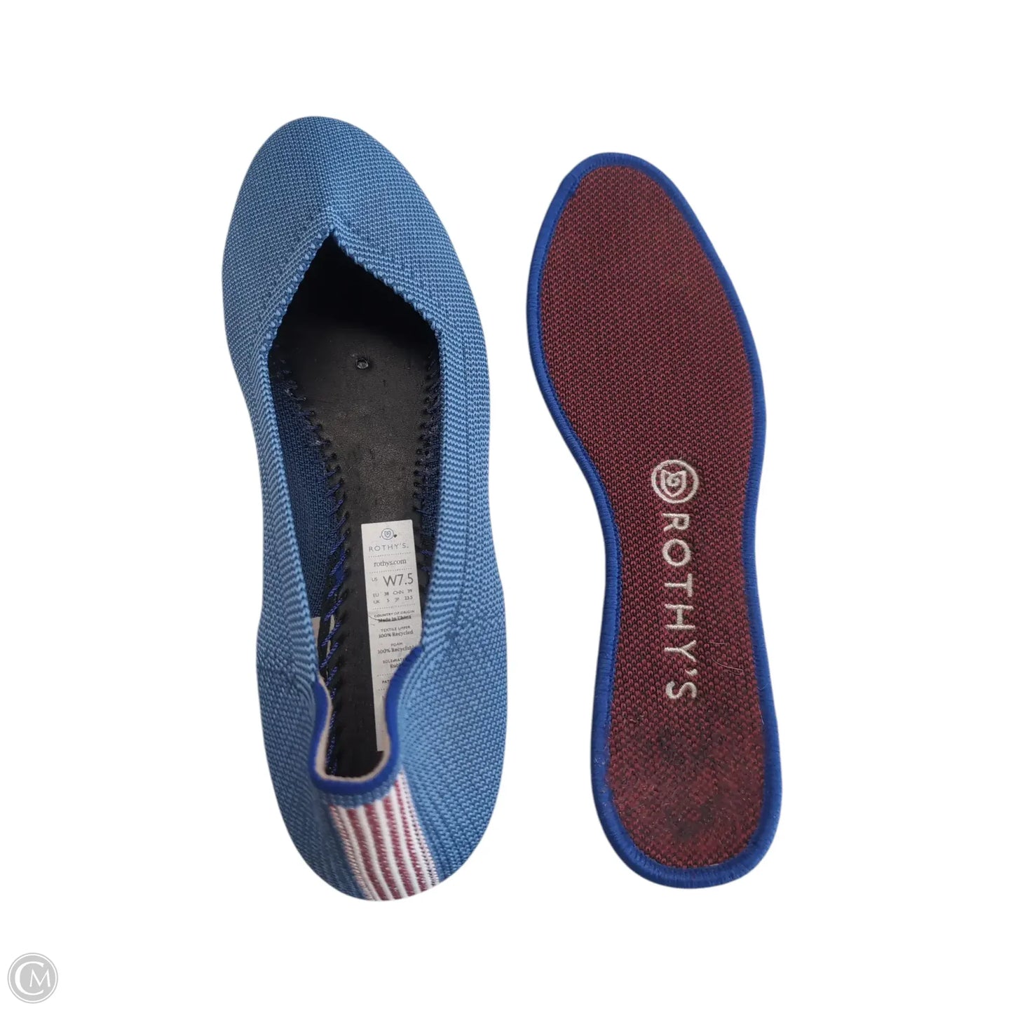 Shoes Flats By Rothys In Blue, Size: 7.5
