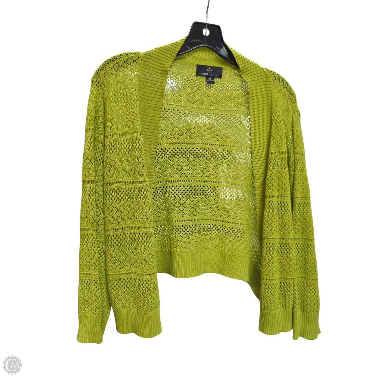 Cardigan By Ronnie Nicole In Green, Size: 2x