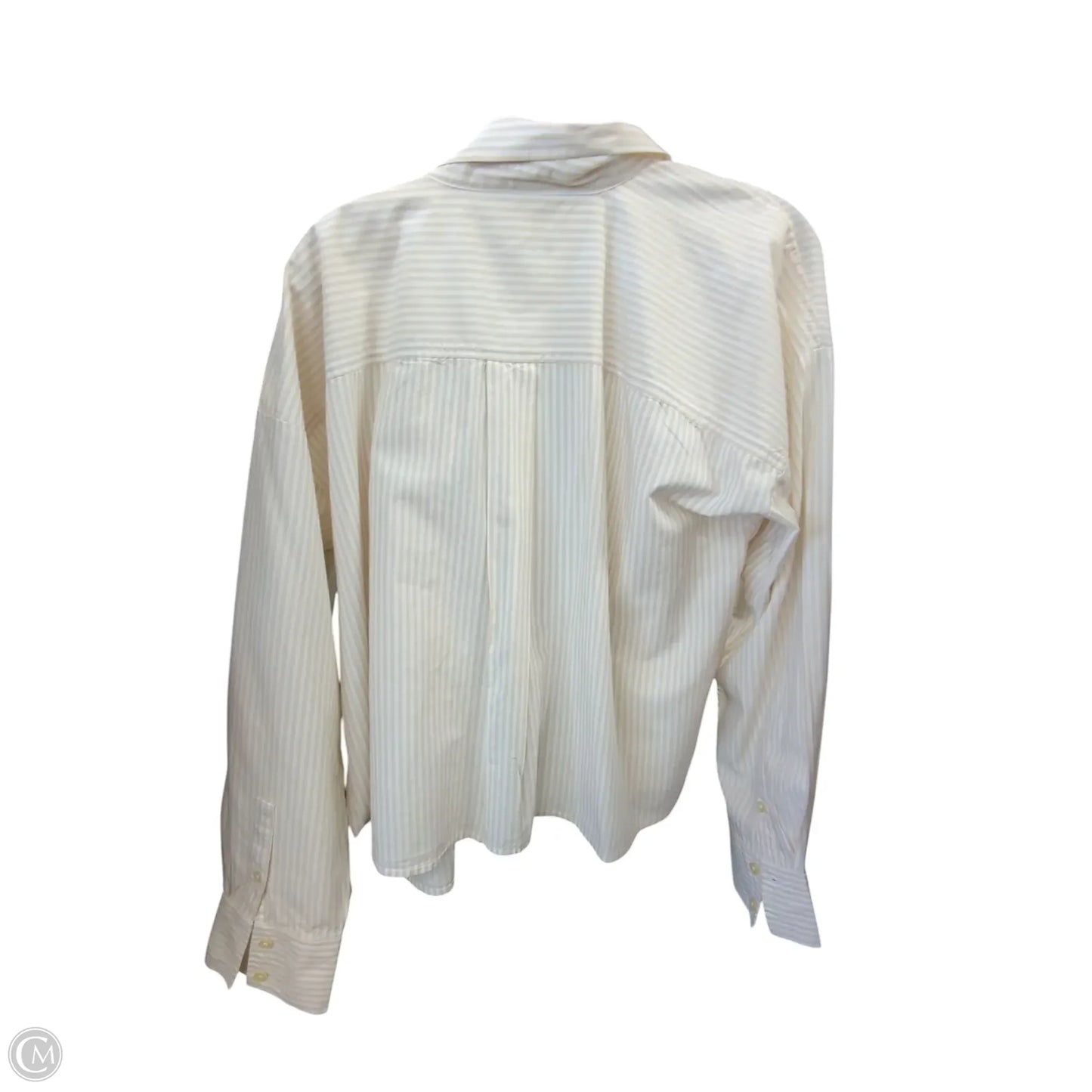 Blouse Long Sleeve By Loft In Striped Pattern, Size: Xl