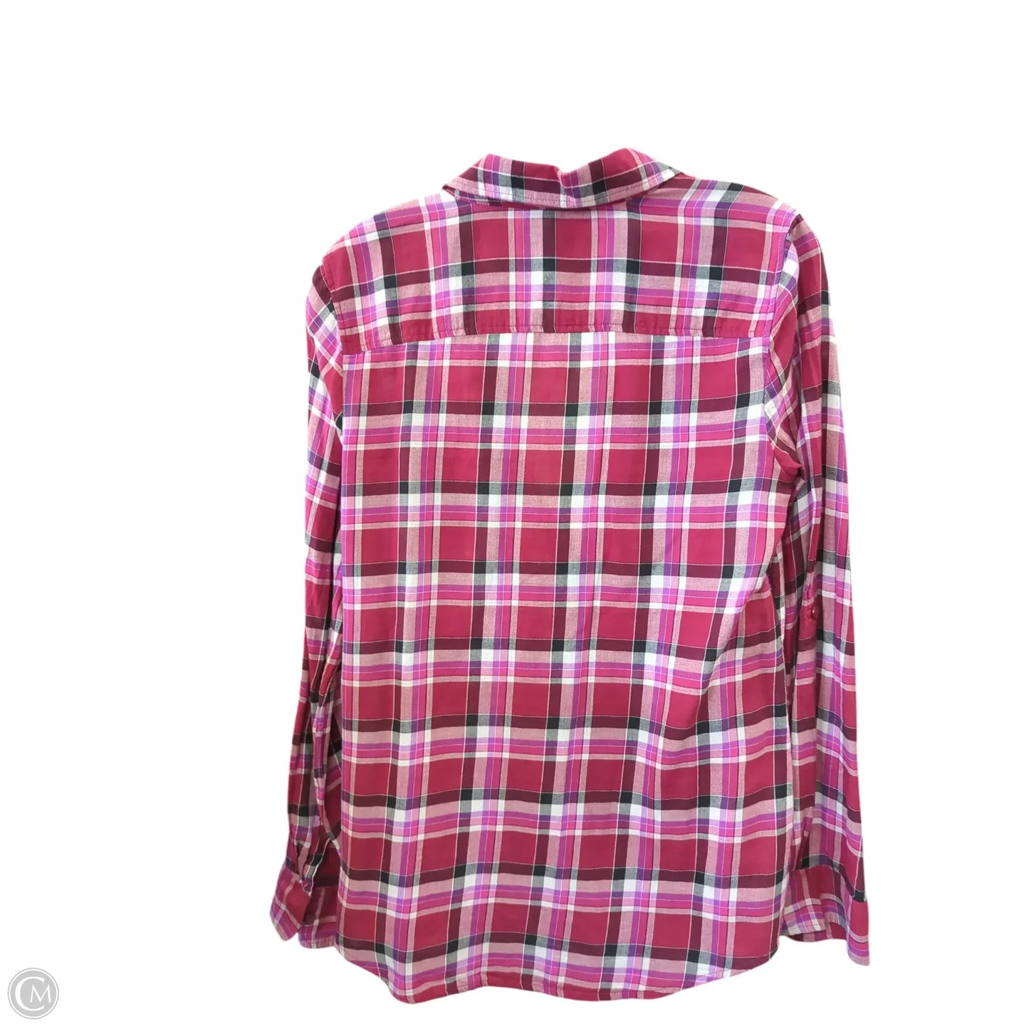 Blouse Long Sleeve By Kim Rogers In Purple, Size: S