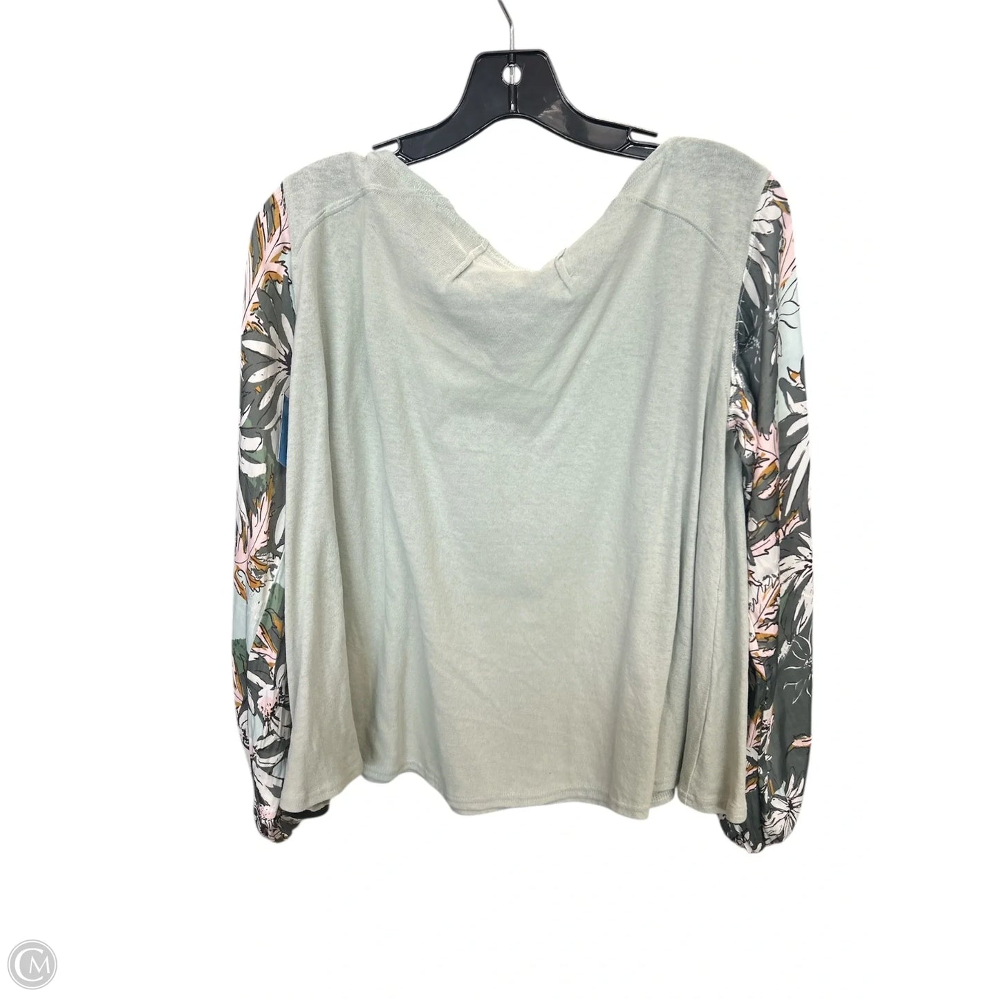 Top Long Sleeve By Free People In Green, Size: S