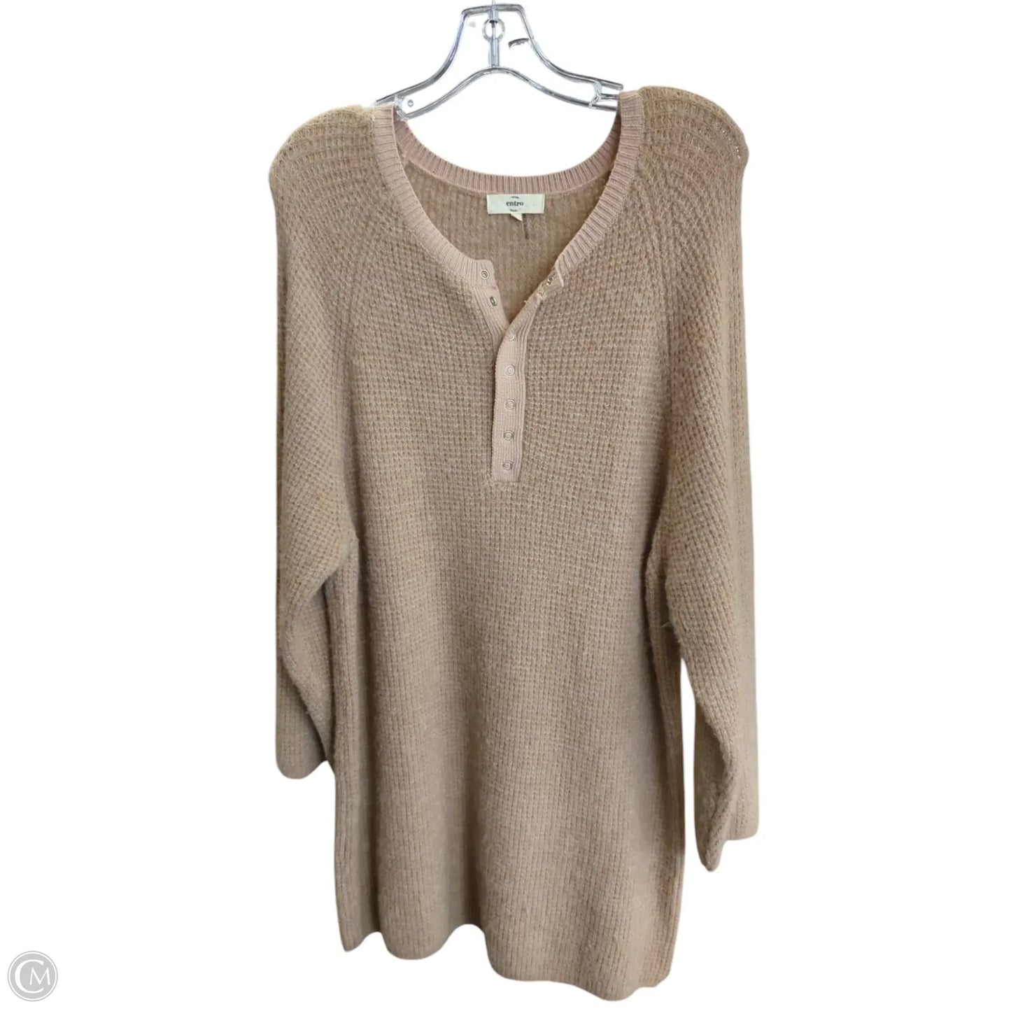 Dress Sweater By Entro In Brown, Size: L
